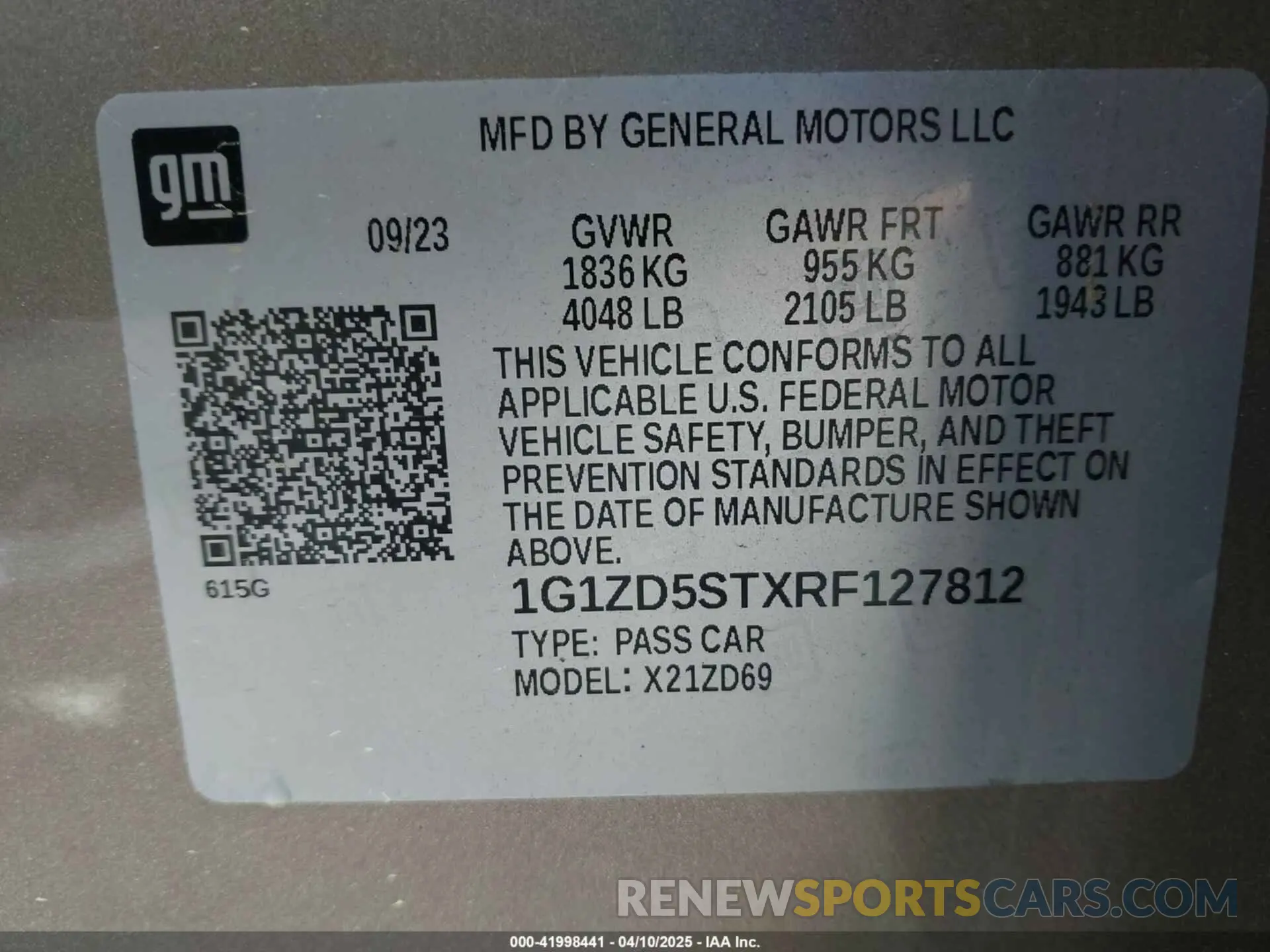 9 fotografías del automóvil dañado 1G1ZD5STXRF127812 CHEVROLET MALIBU 2024