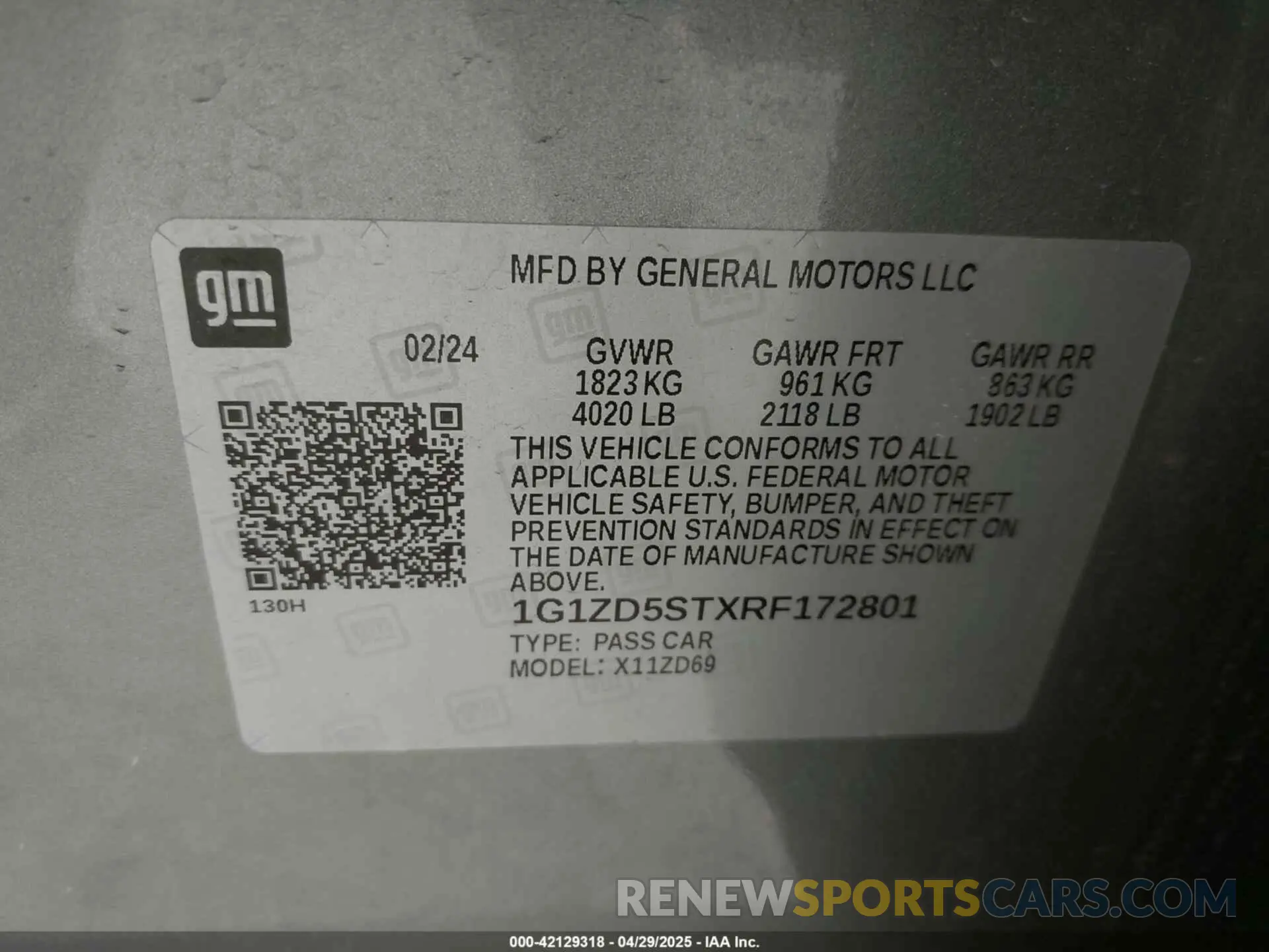 9 fotografías del automóvil dañado 1G1ZD5STXRF172801 CHEVROLET MALIBU 2024
