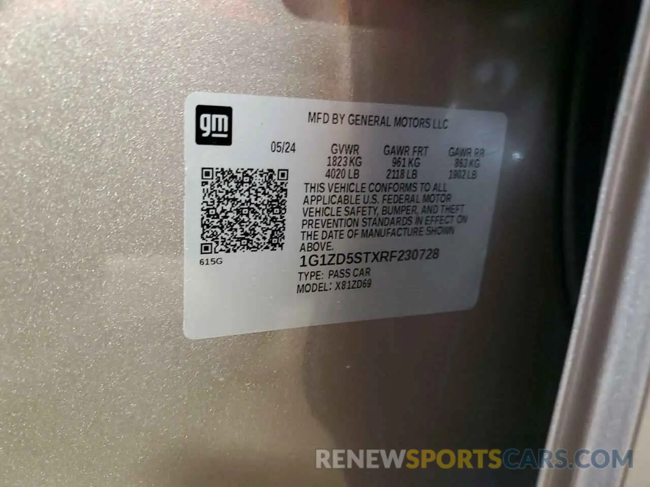 13 fotografías del automóvil dañado 1G1ZD5STXRF230728 CHEVROLET MALIBU 2024