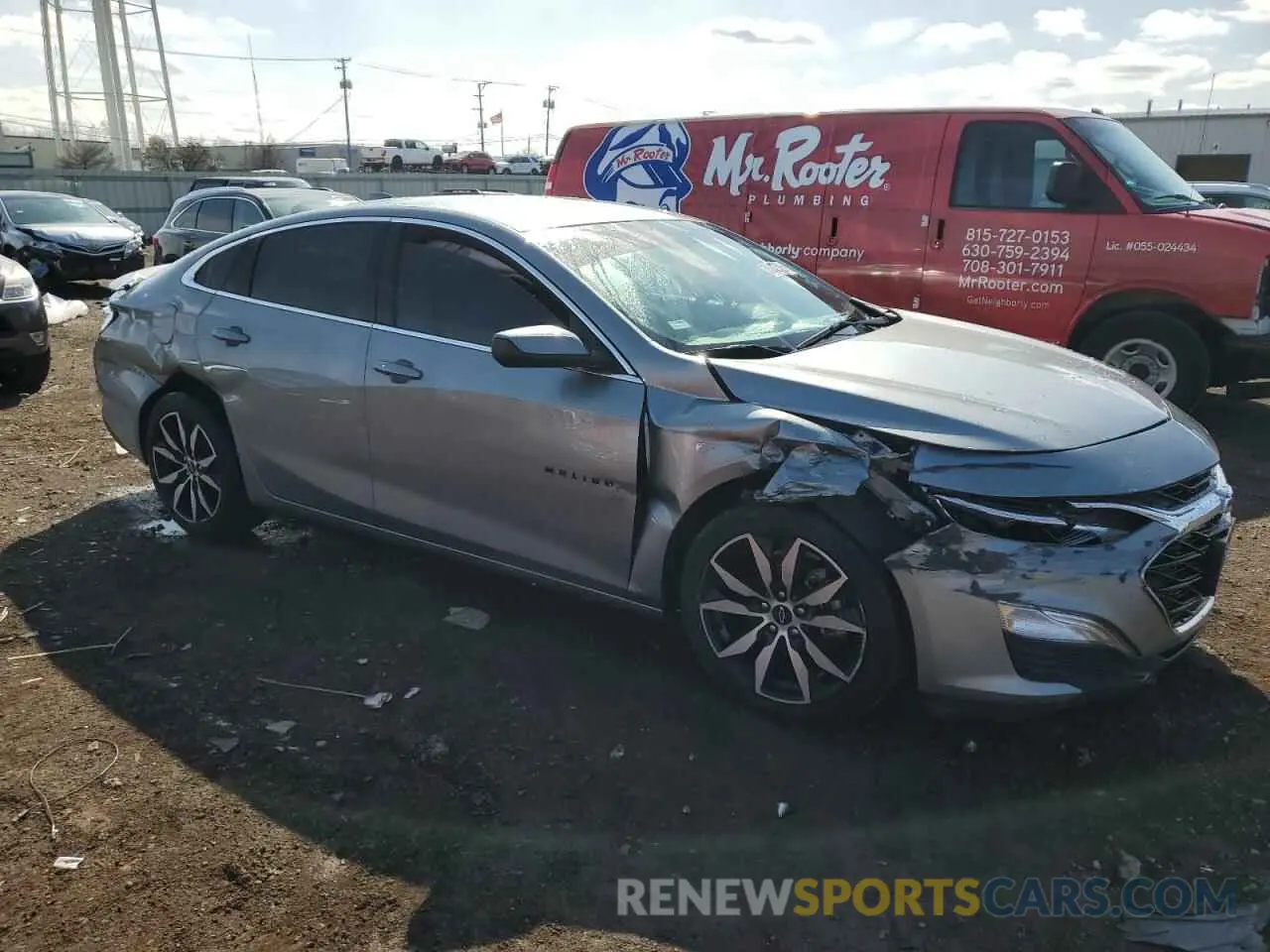 4 fotografías del automóvil dañado 1G1ZG5ST0RF136316 CHEVROLET MALIBU 2024