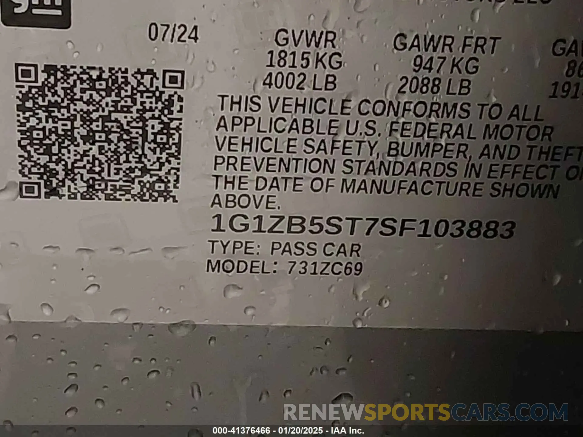 9 fotografías del automóvil dañado 1G1ZB5ST7SF103883 CHEVROLET MALIBU 2025