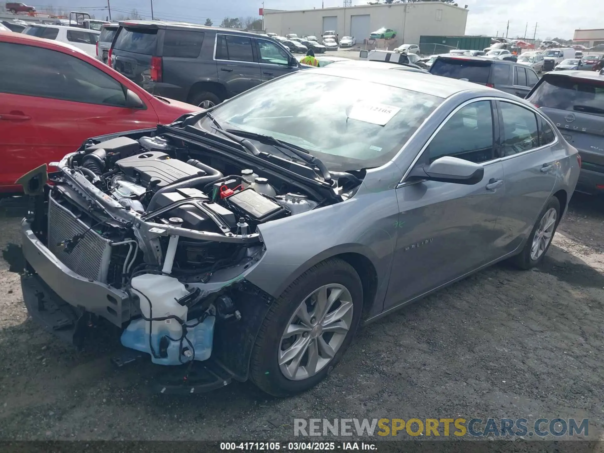2 fotografías del automóvil dañado 1G1ZD5ST0SF137464 CHEVROLET MALIBU 2025