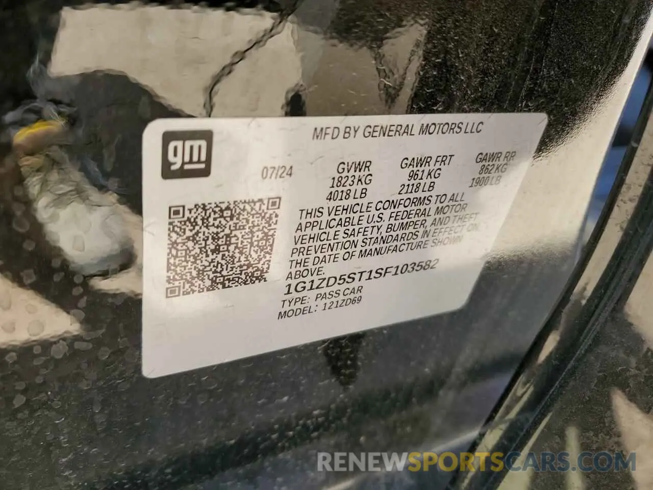 12 fotografías del automóvil dañado 1G1ZD5ST1SF103582 CHEVROLET MALIBU 2025