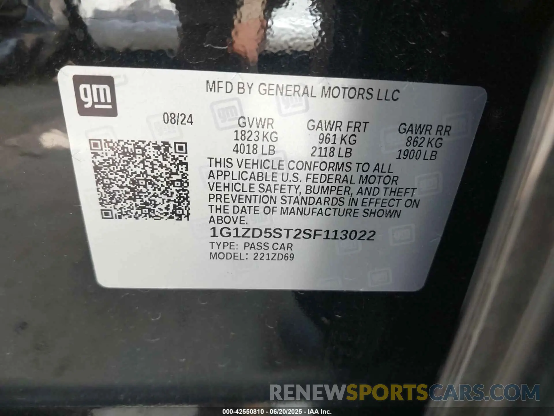 9 fotografías del automóvil dañado 1G1ZD5ST2SF113022 CHEVROLET MALIBU 2025