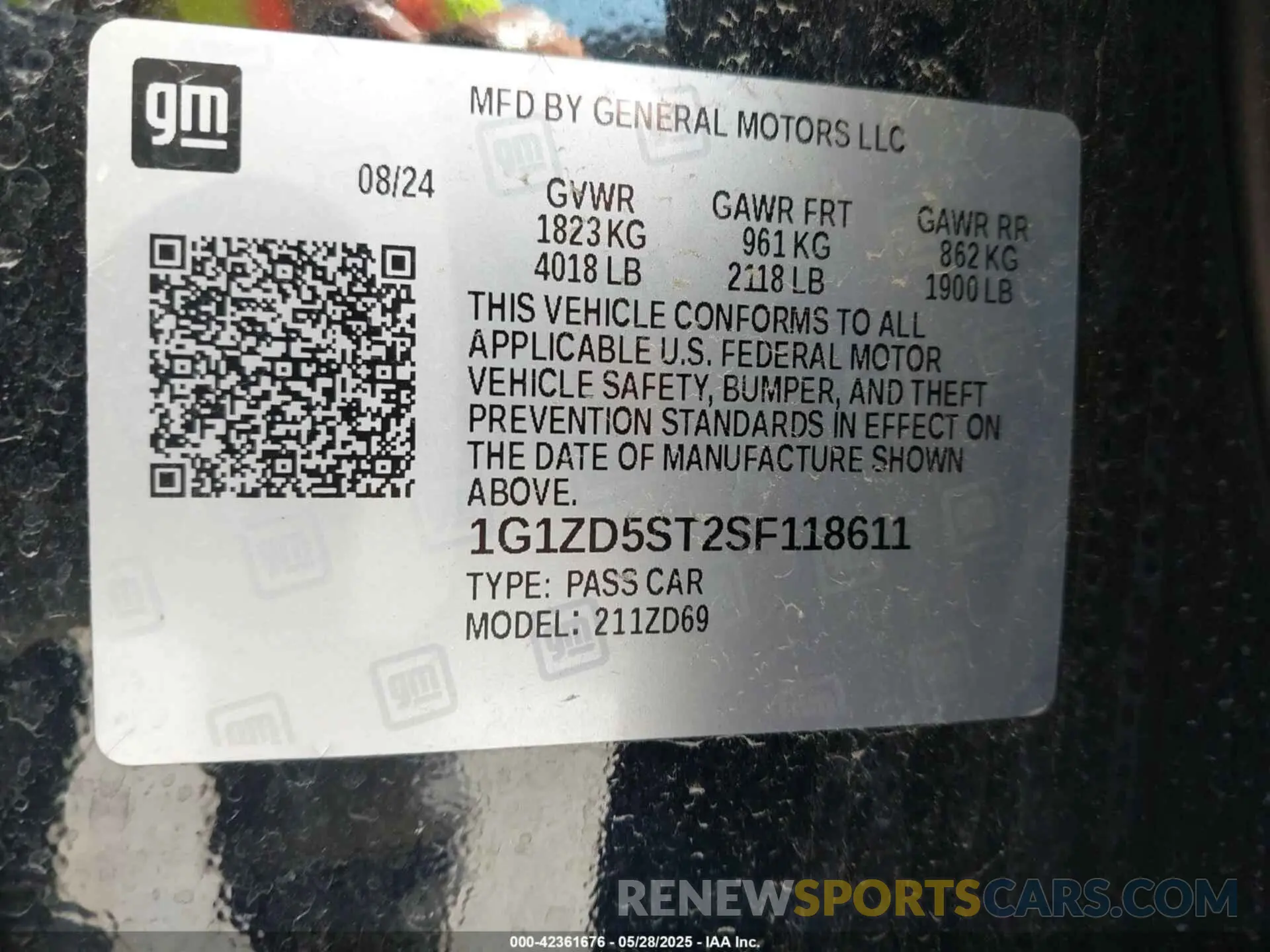 9 fotografías del automóvil dañado 1G1ZD5ST2SF118611 CHEVROLET MALIBU 2025