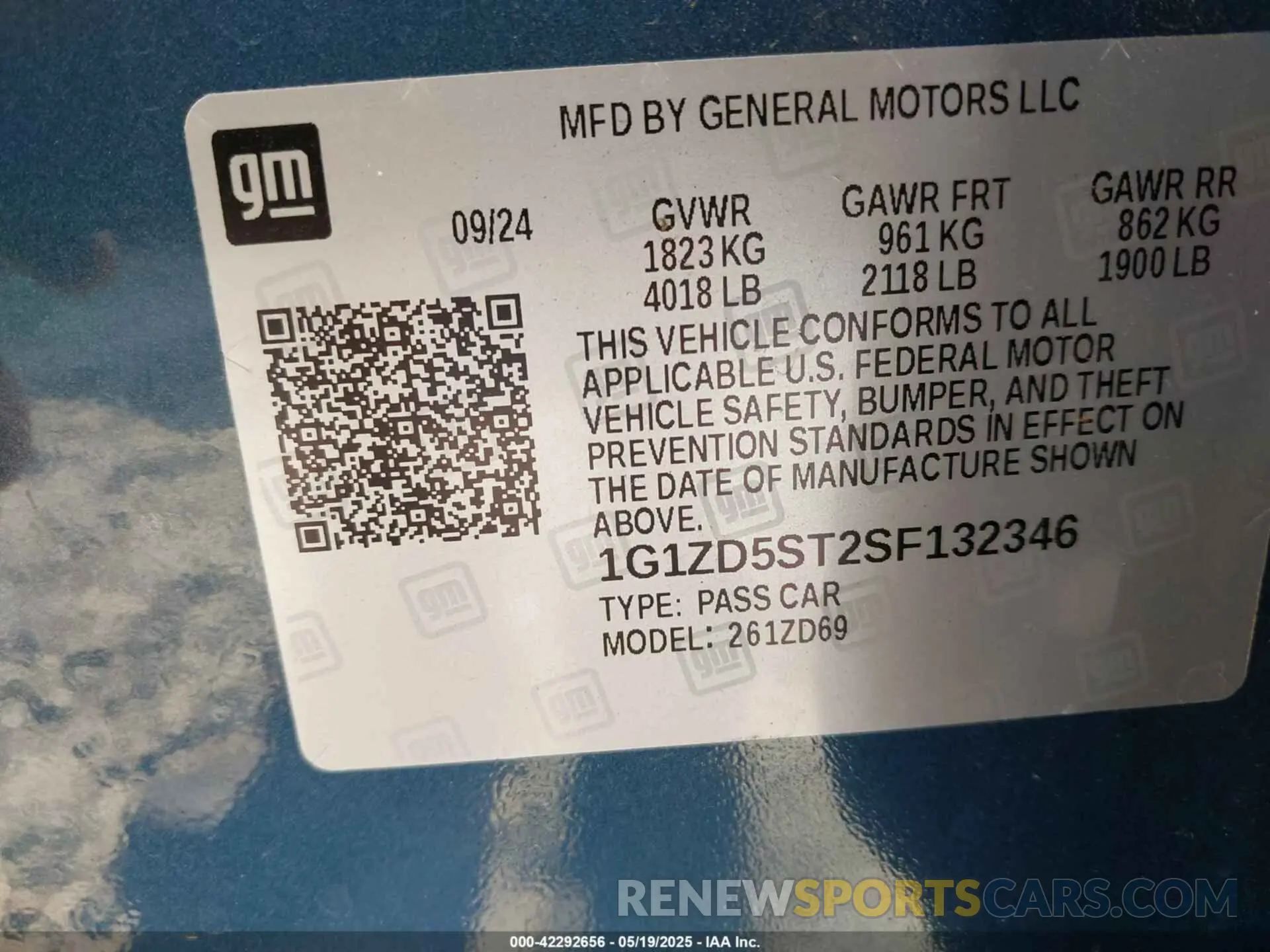 9 fotografías del automóvil dañado 1G1ZD5ST2SF132346 CHEVROLET MALIBU 2025