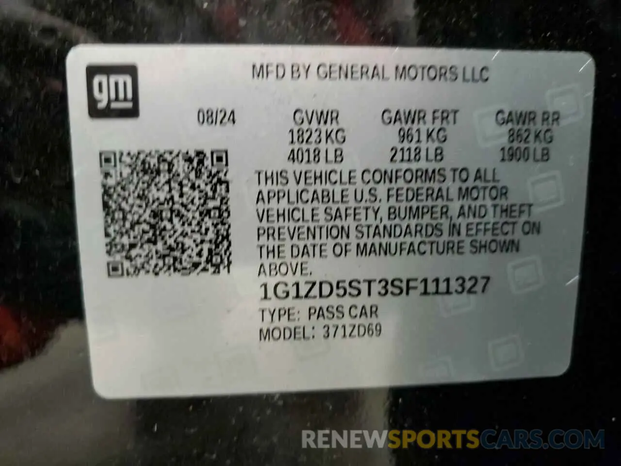 12 fotografías del automóvil dañado 1G1ZD5ST3SF111327 CHEVROLET MALIBU 2025