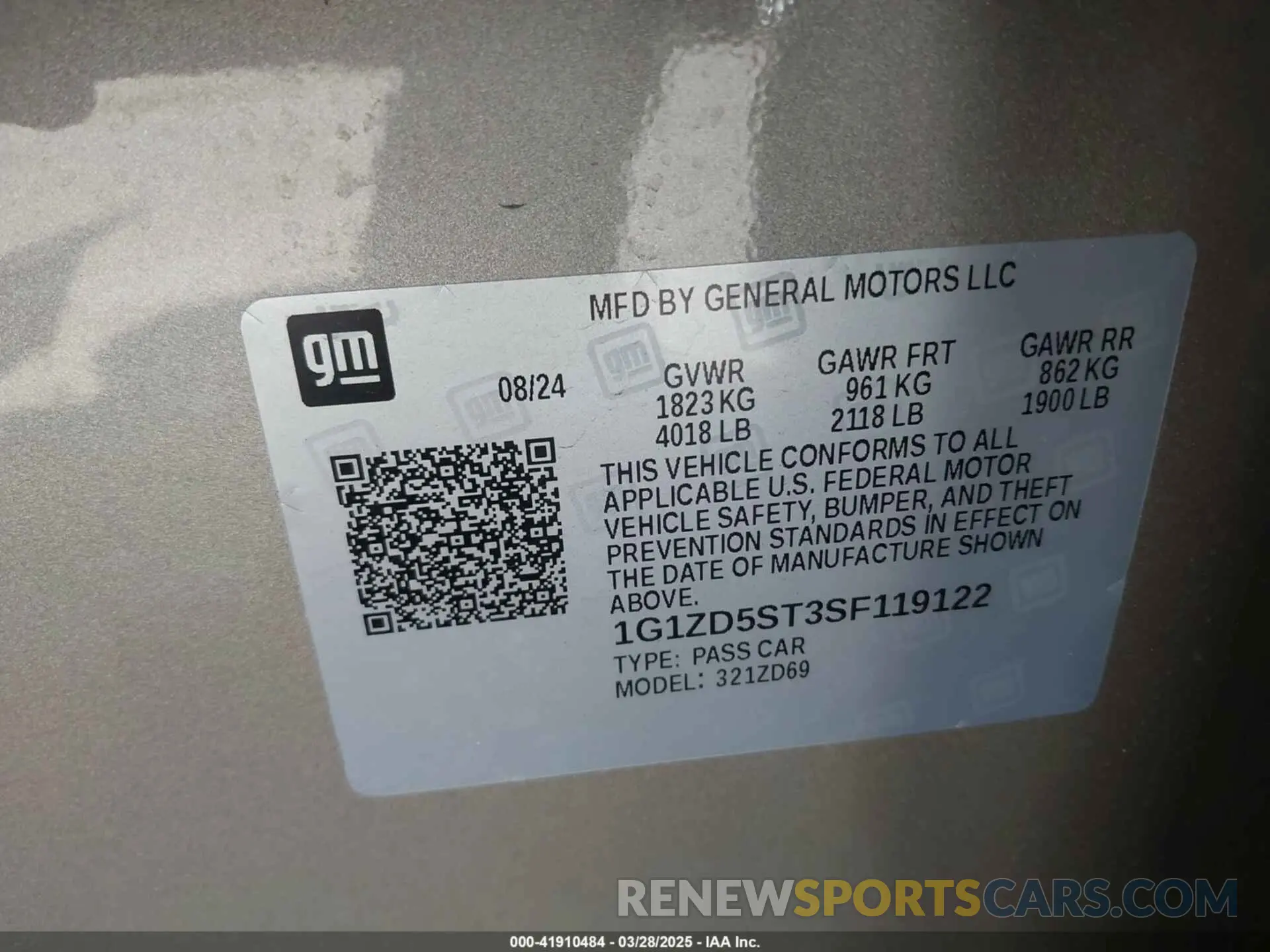 9 fotografías del automóvil dañado 1G1ZD5ST3SF119122 CHEVROLET MALIBU 2025