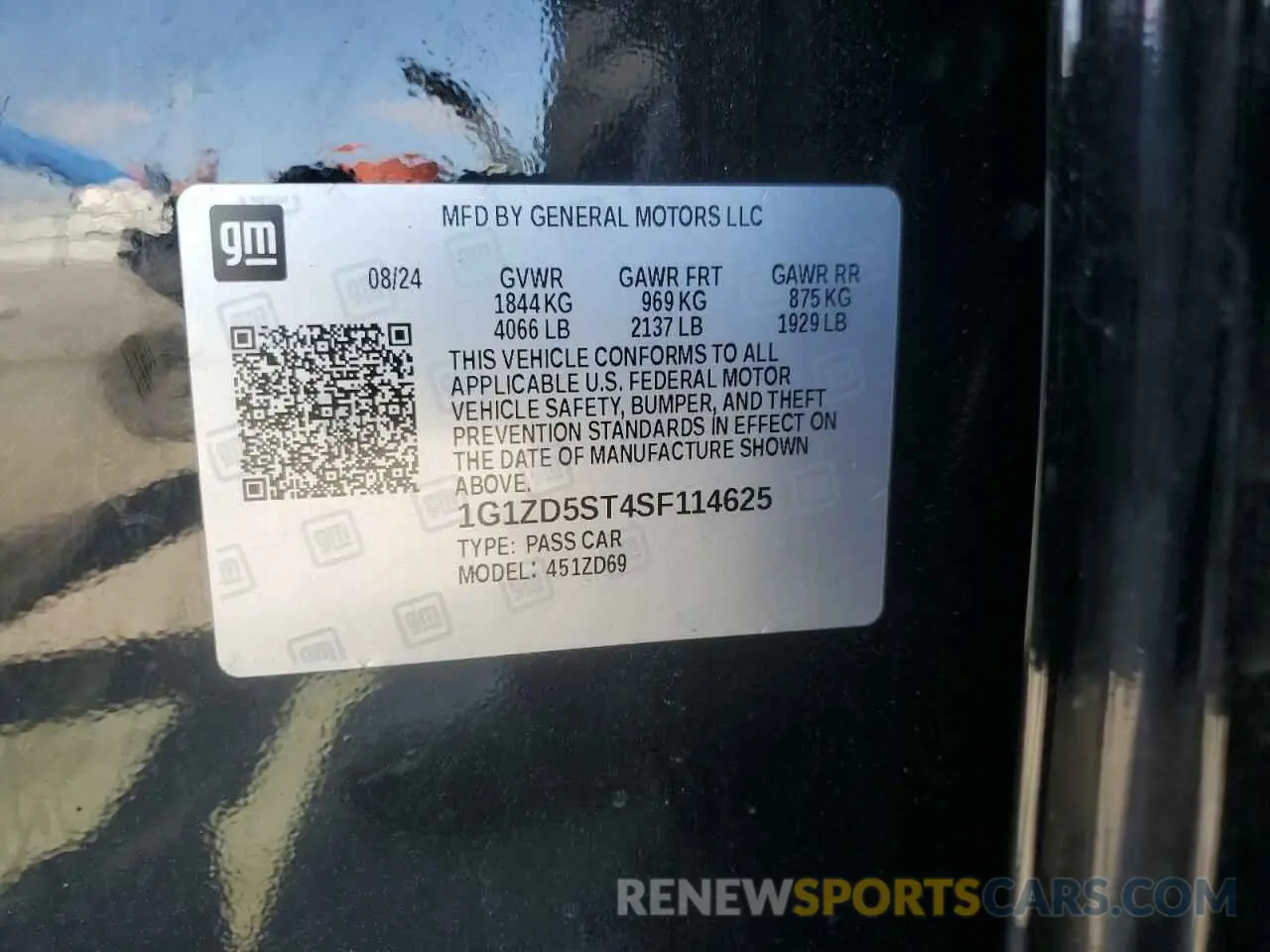 13 fotografías del automóvil dañado 1G1ZD5ST4SF114625 CHEVROLET MALIBU 2025