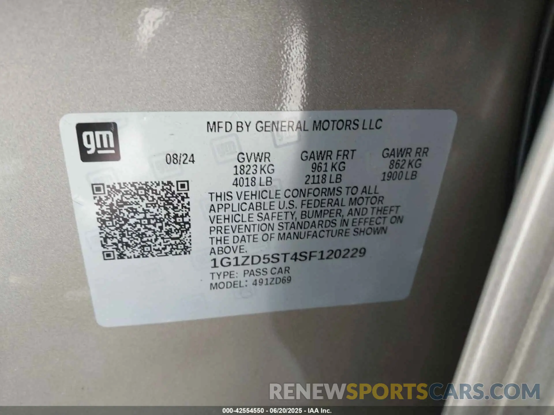 9 fotografías del automóvil dañado 1G1ZD5ST4SF120229 CHEVROLET MALIBU 2025