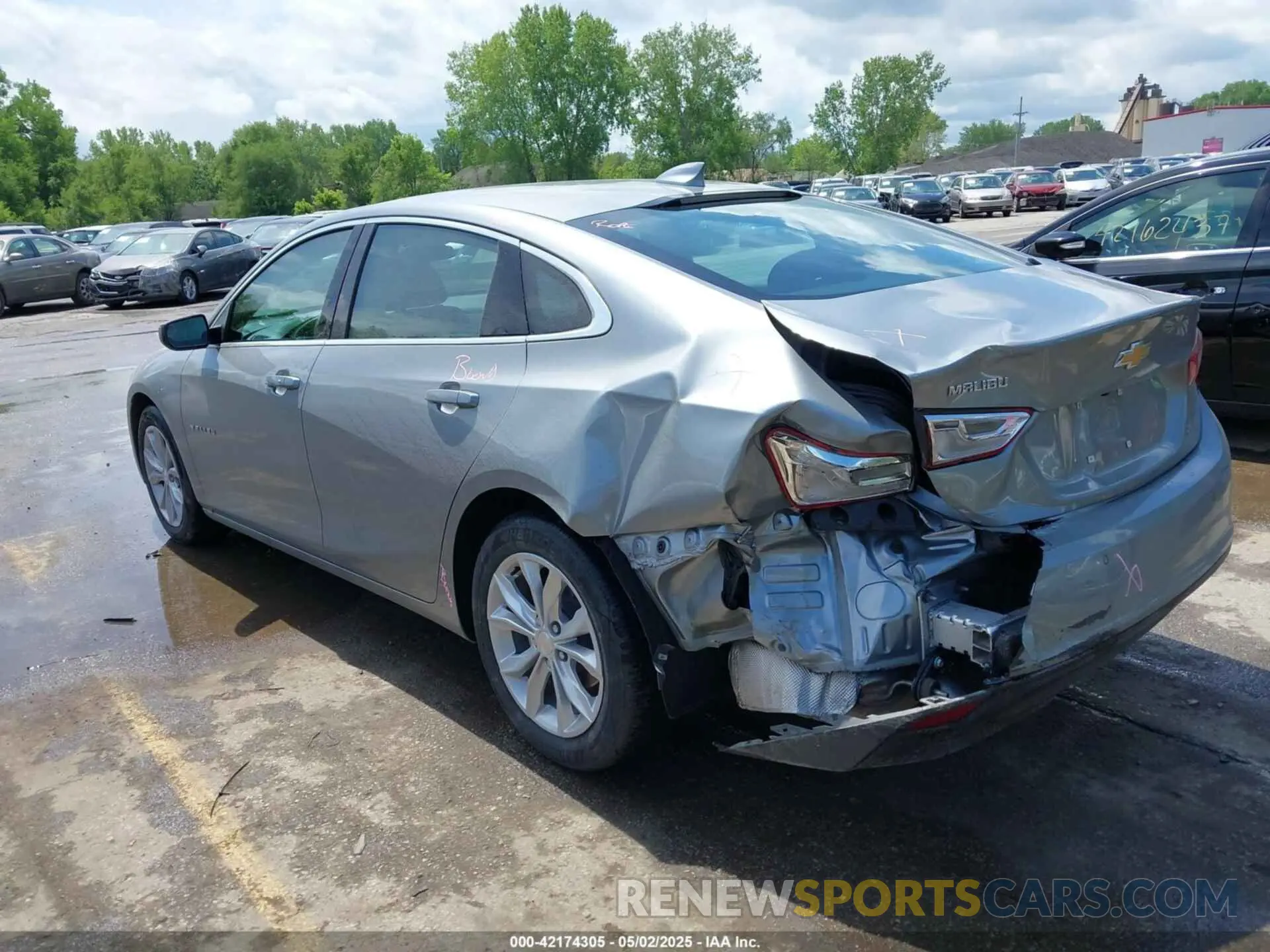 3 fotografías del automóvil dañado 1G1ZD5ST7SF135128 CHEVROLET MALIBU 2025