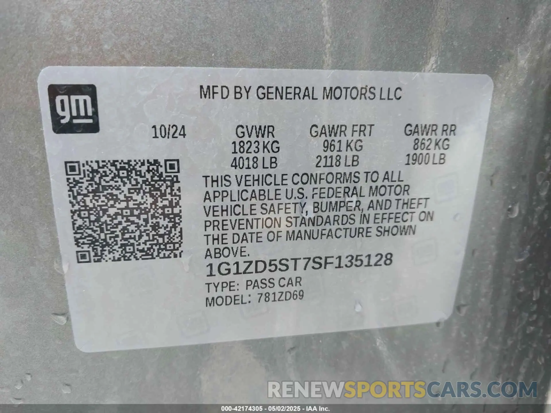 9 fotografías del automóvil dañado 1G1ZD5ST7SF135128 CHEVROLET MALIBU 2025
