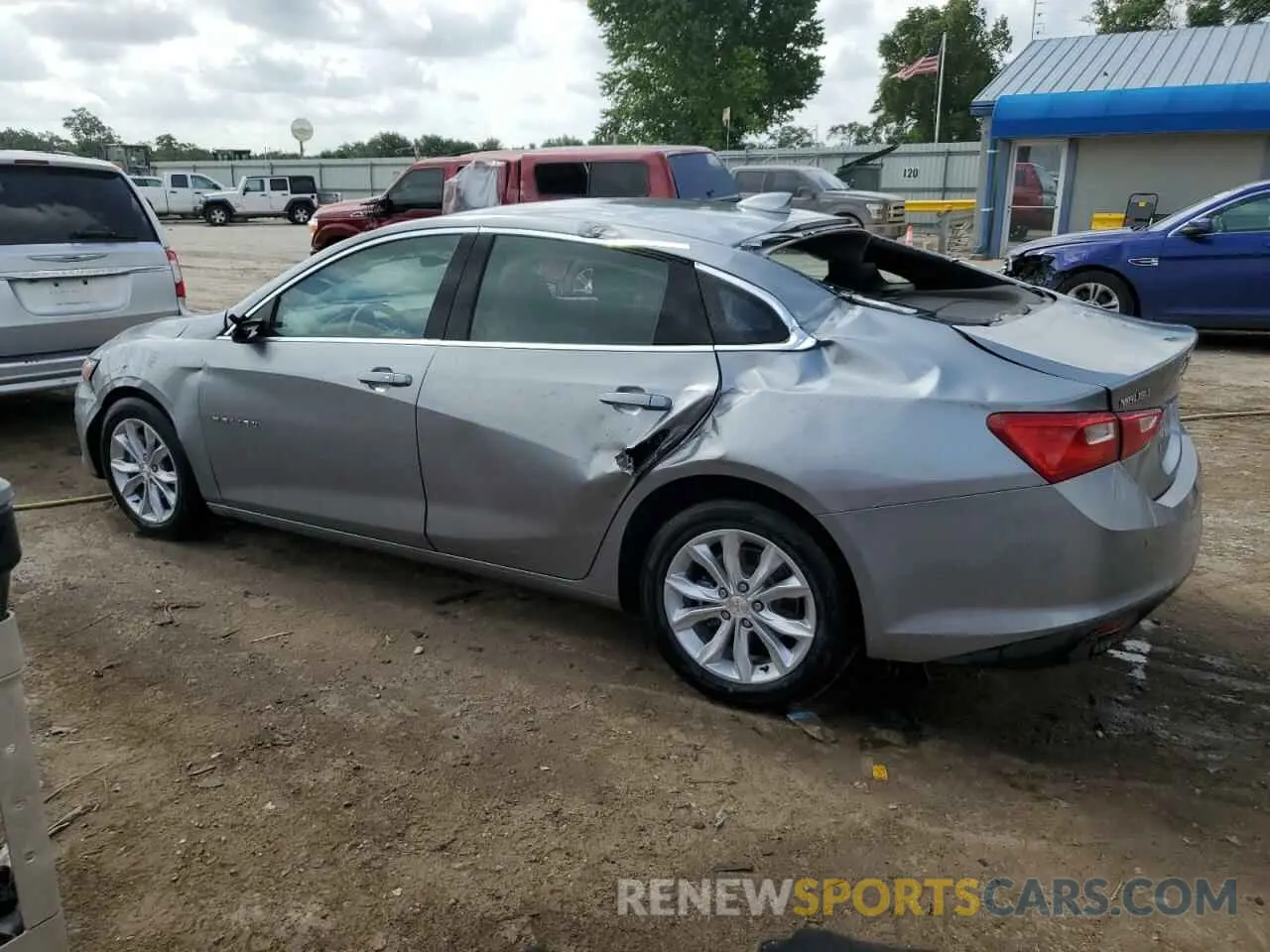 2 fotografías del automóvil dañado 1G1ZD5ST8SF139365 CHEVROLET MALIBU 2025