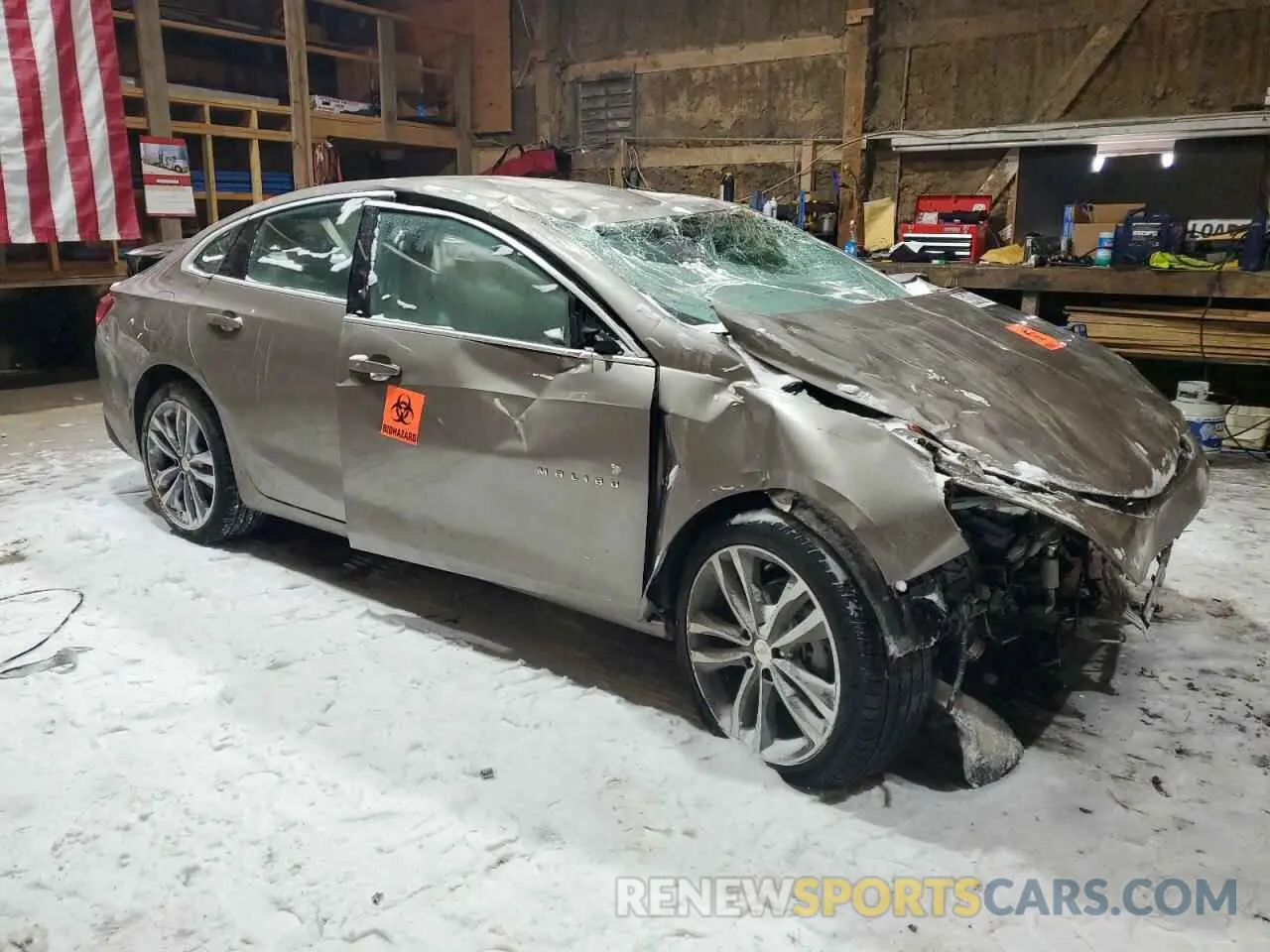 4 fotografías del automóvil dañado 1G1ZD5ST9SF151671 CHEVROLET MALIBU 2025