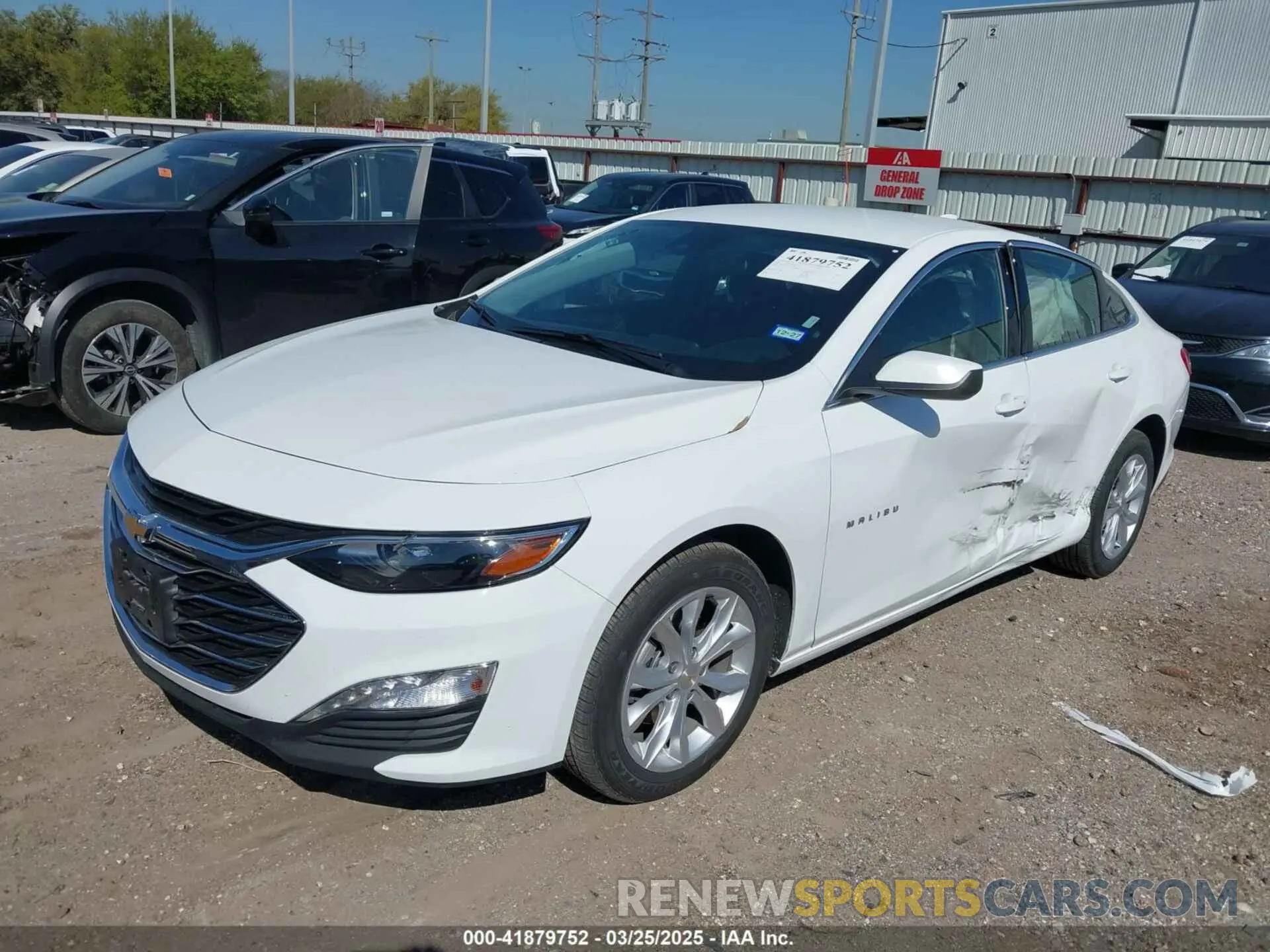 2 fotografías del automóvil dañado 1G1ZD5ST9SF157387 CHEVROLET MALIBU 2025