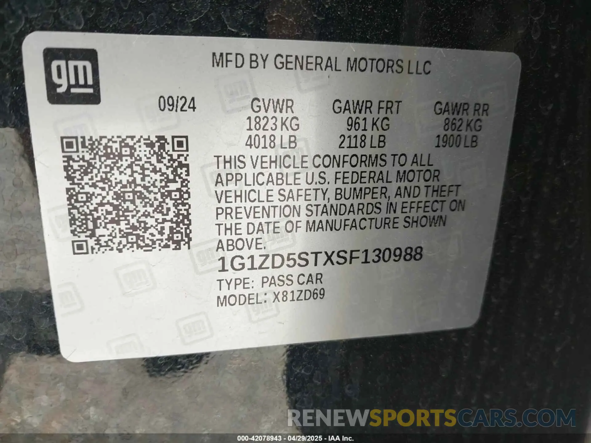 9 fotografías del automóvil dañado 1G1ZD5STXSF130988 CHEVROLET MALIBU 2025
