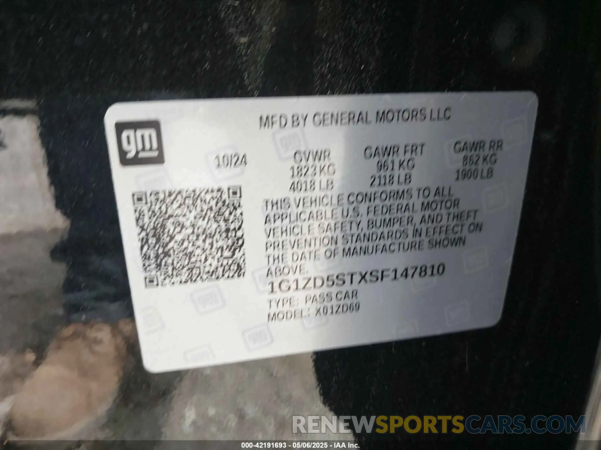 9 fotografías del automóvil dañado 1G1ZD5STXSF147810 CHEVROLET MALIBU 2025