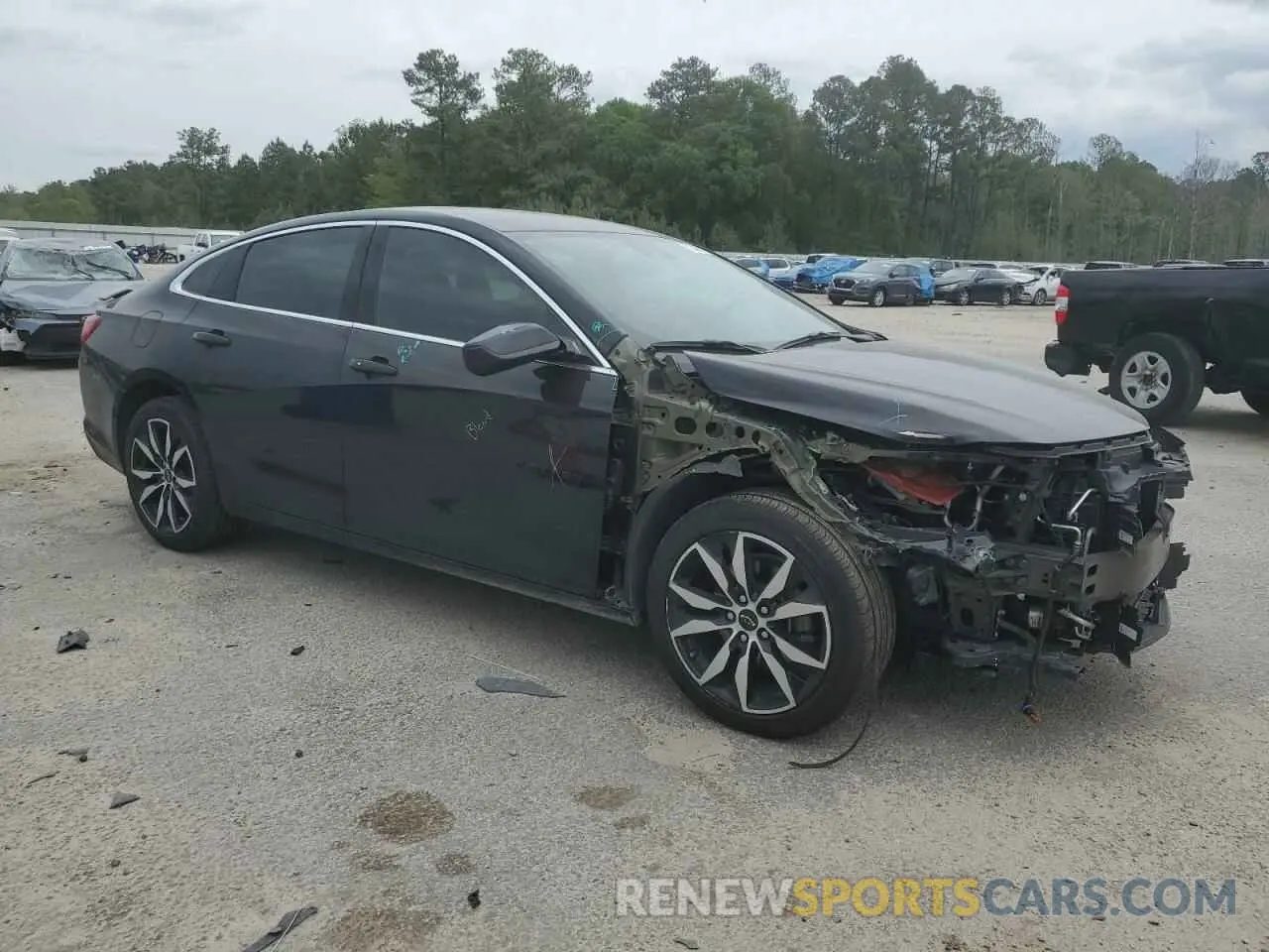 4 fotografías del automóvil dañado 1G1ZG5ST5SF104015 CHEVROLET MALIBU 2025
