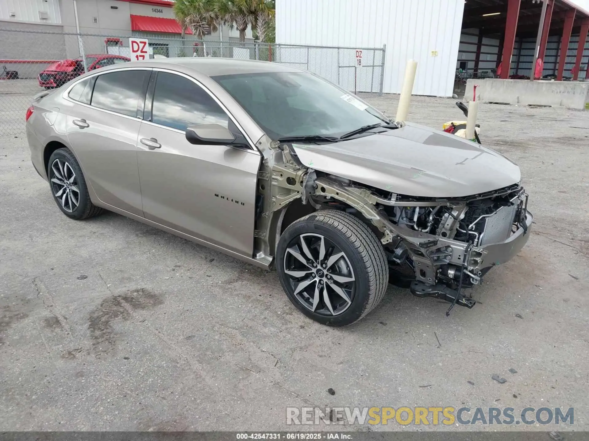 1 fotografías del automóvil dañado 1G1ZG5STXSF137401 CHEVROLET MALIBU 2025