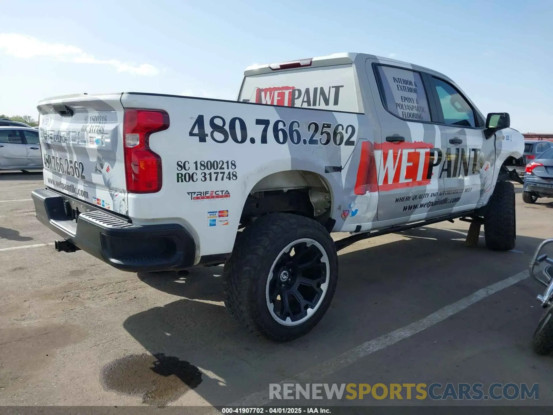 4 fotografías del automóvil dañado 1GCPWAEF5KZ385084 CHEVROLET SILVERADO 1500 2019