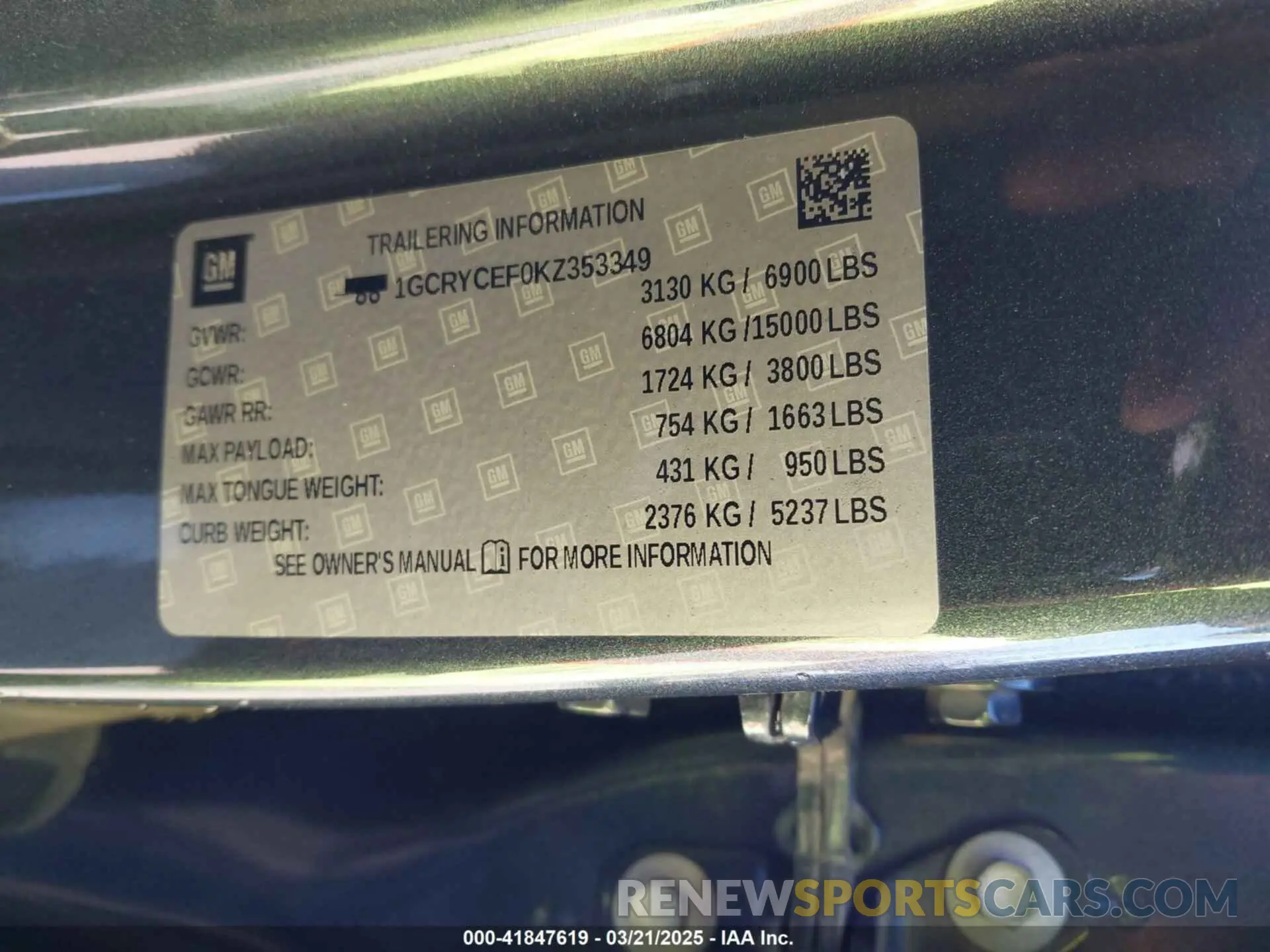 9 fotografías del automóvil dañado 1GCRYCEF0KZ353349 CHEVROLET SILVERADO 1500 2019