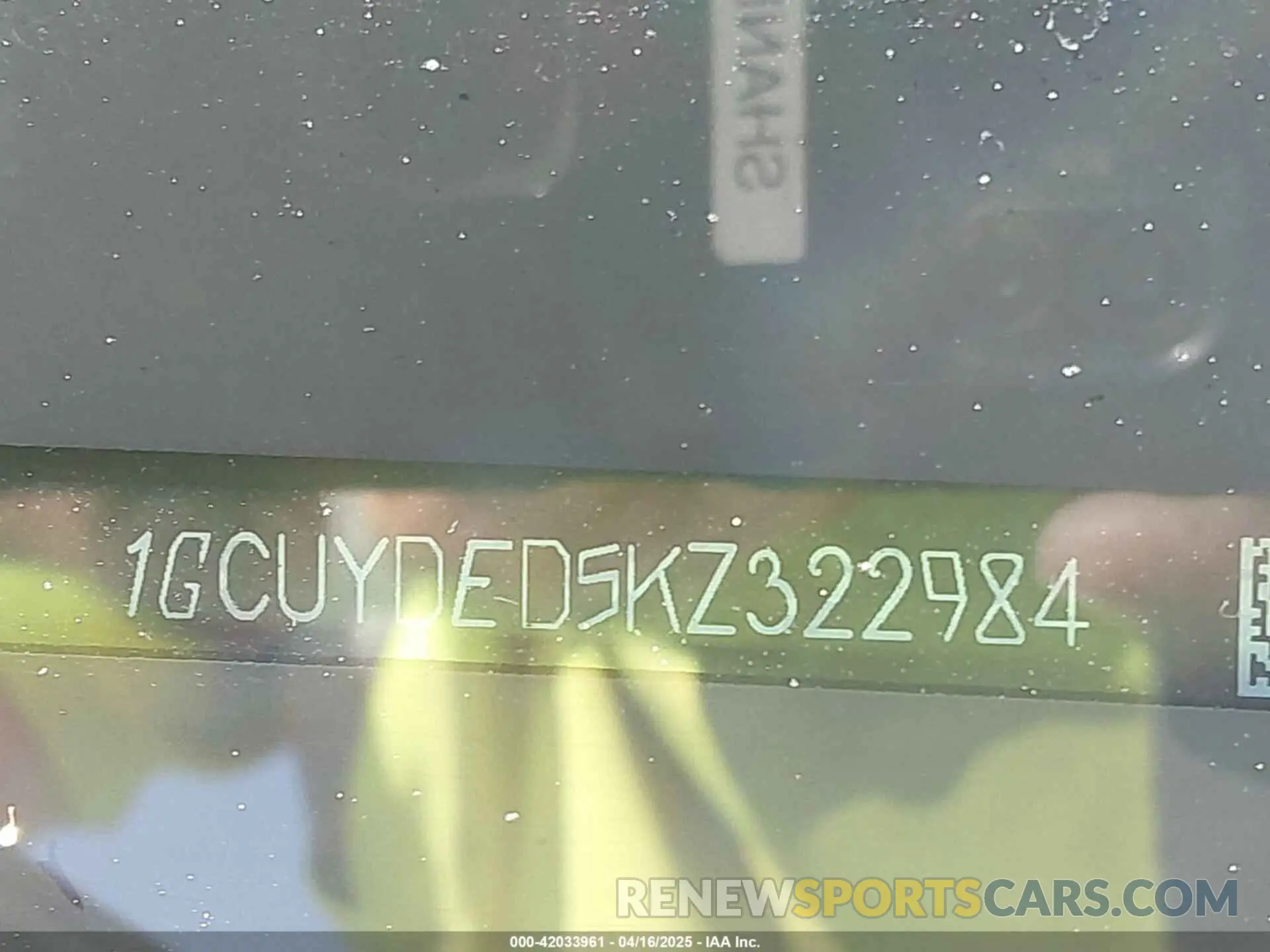 9 fotografías del automóvil dañado 1GCUYDED5KZ322984 CHEVROLET SILVERADO 1500 2019