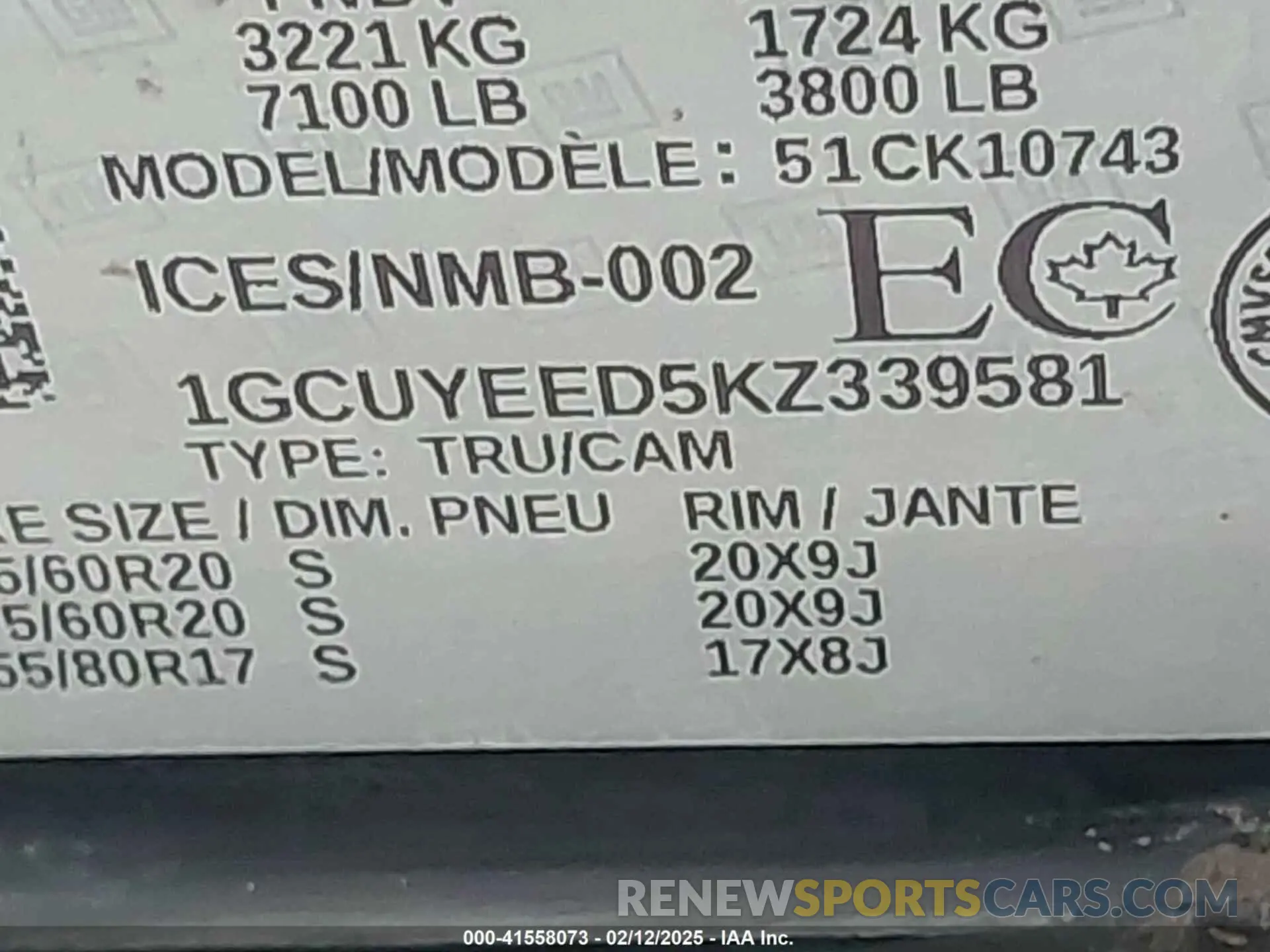9 fotografías del automóvil dañado 1GCUYEED5KZ339581 CHEVROLET SILVERADO 1500 2019
