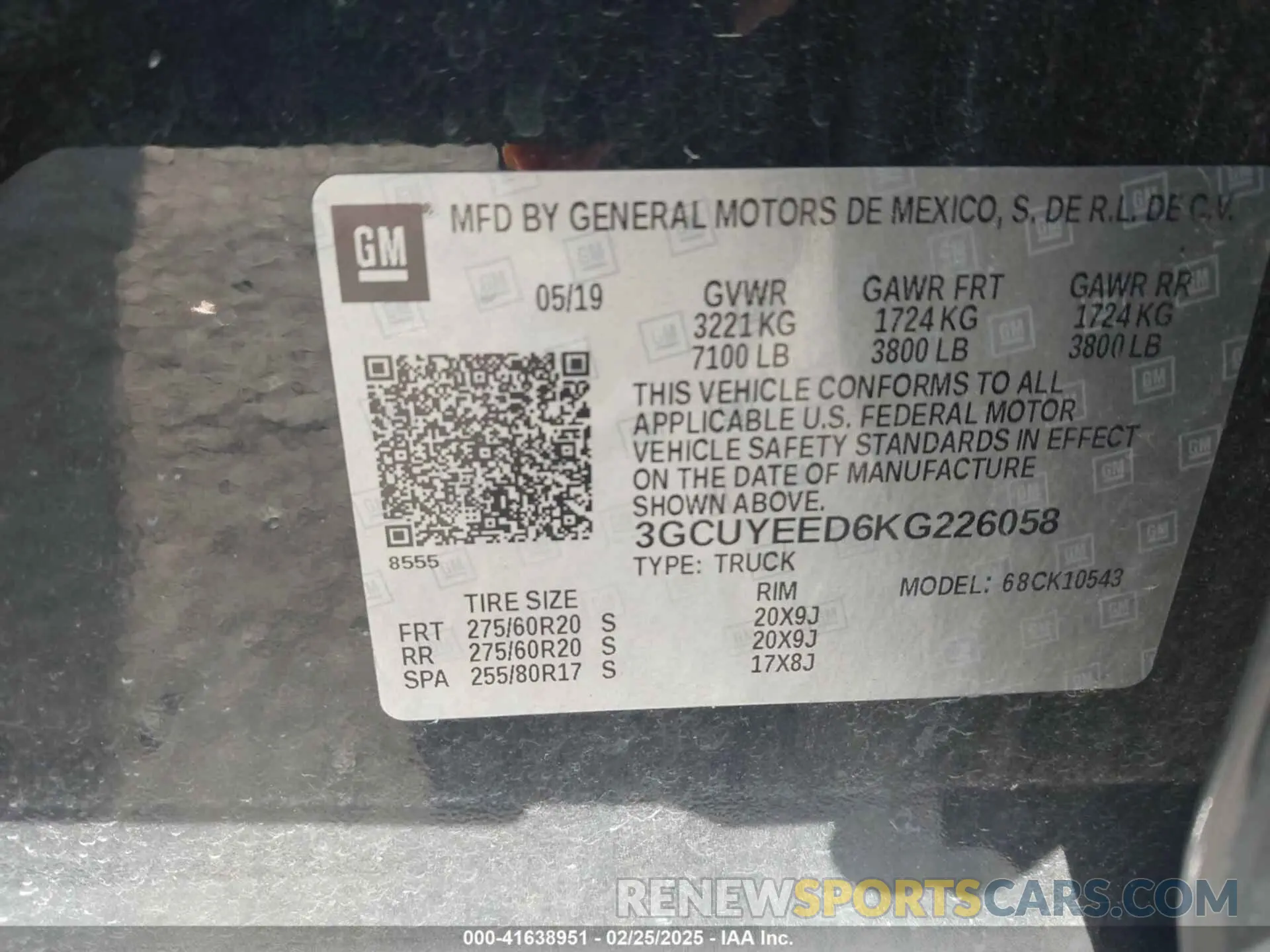 9 fotografías del automóvil dañado 3GCUYEED6KG226058 CHEVROLET SILVERADO 1500 2019