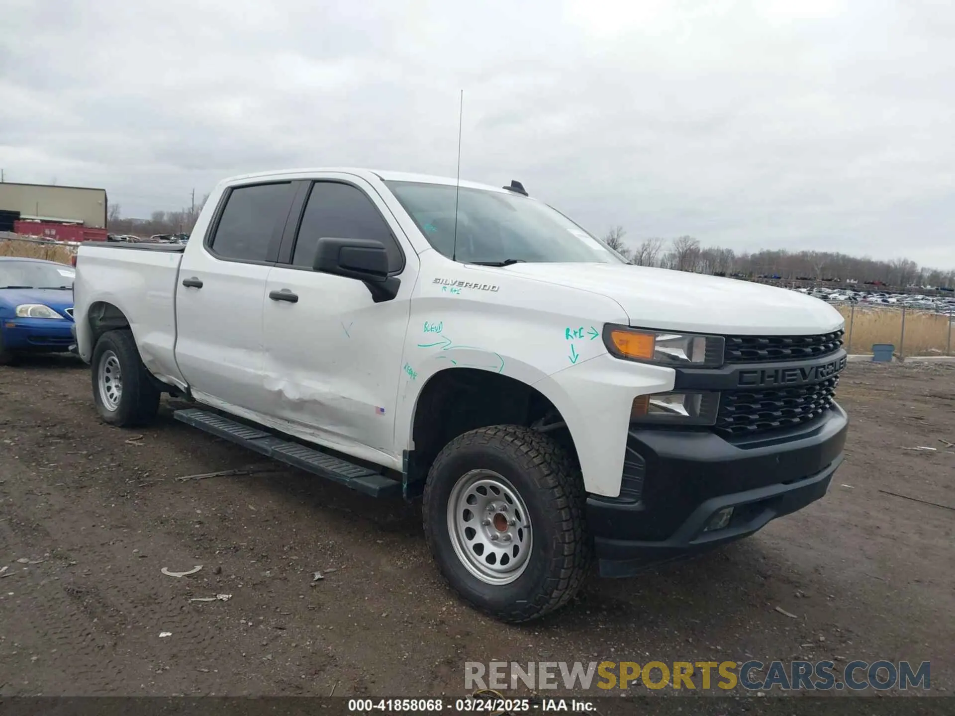 1 fotografías del automóvil dañado 1GCPWAEH8LZ282549 CHEVROLET SILVERADO 1500 2020