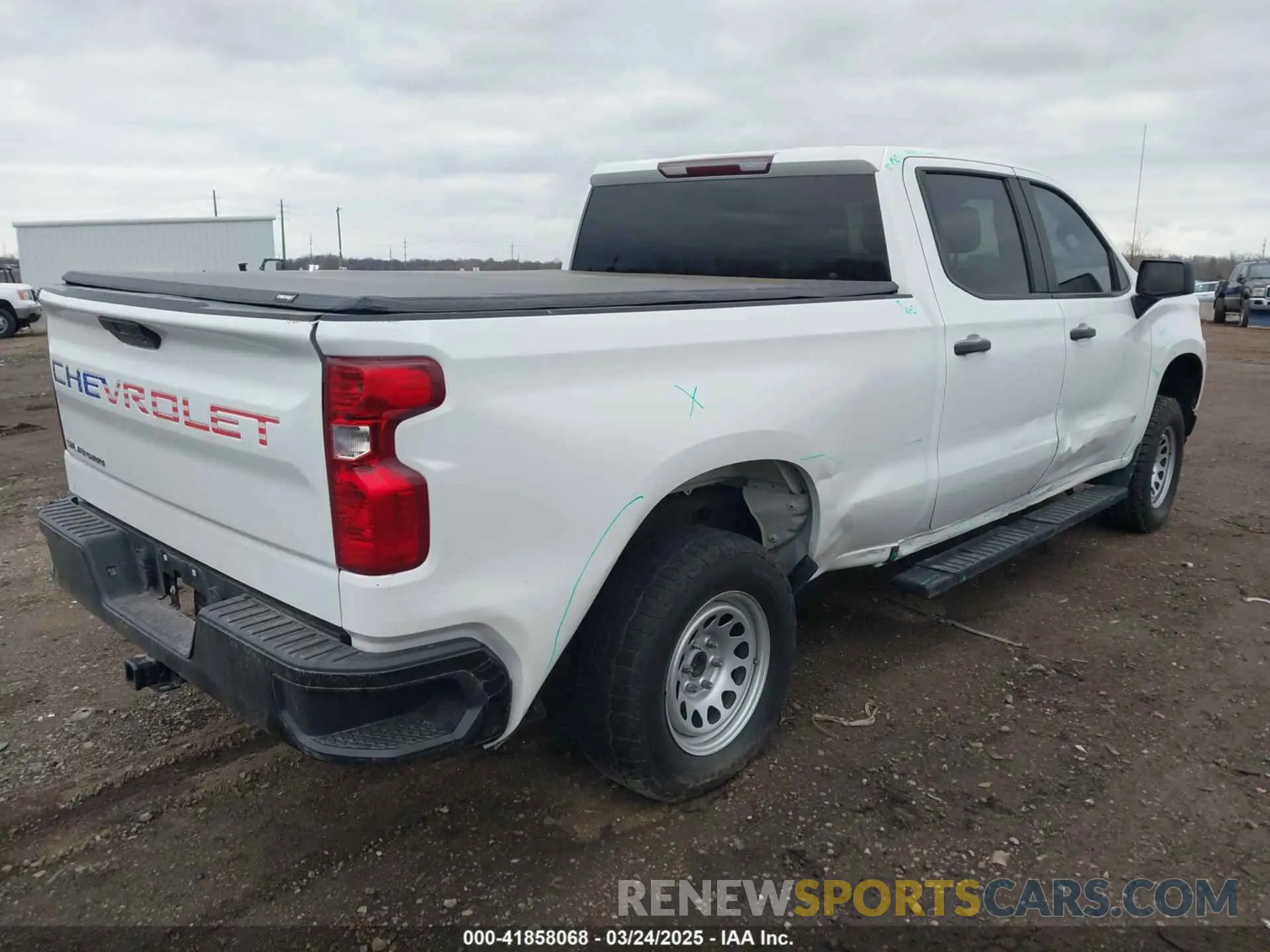 4 fotografías del automóvil dañado 1GCPWAEH8LZ282549 CHEVROLET SILVERADO 1500 2020