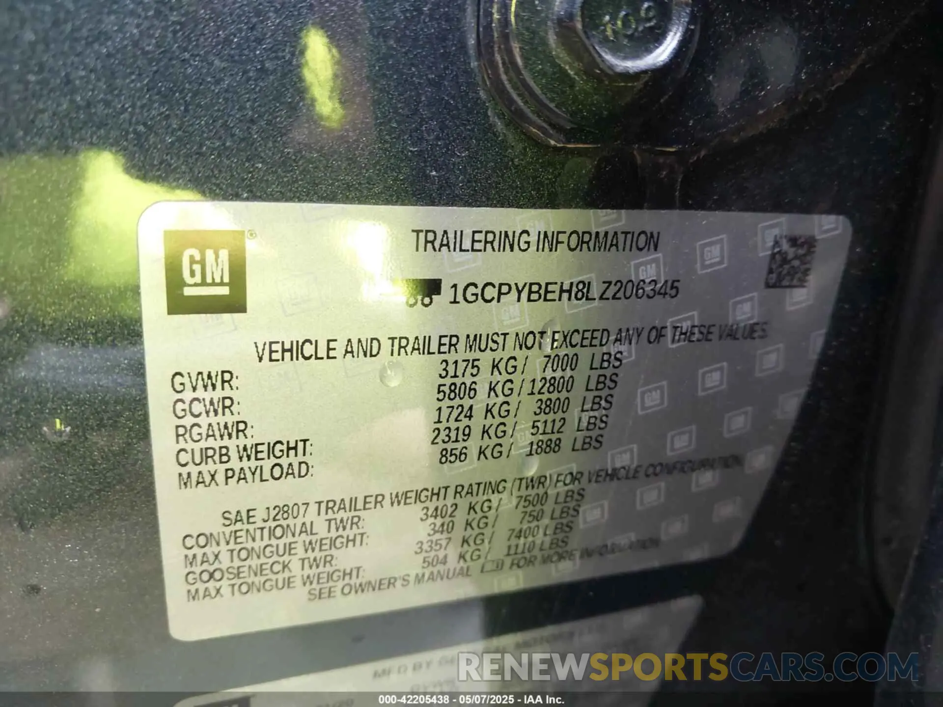 9 fotografías del automóvil dañado 1GCPYBEH8LZ206345 CHEVROLET SILVERADO 1500 2020