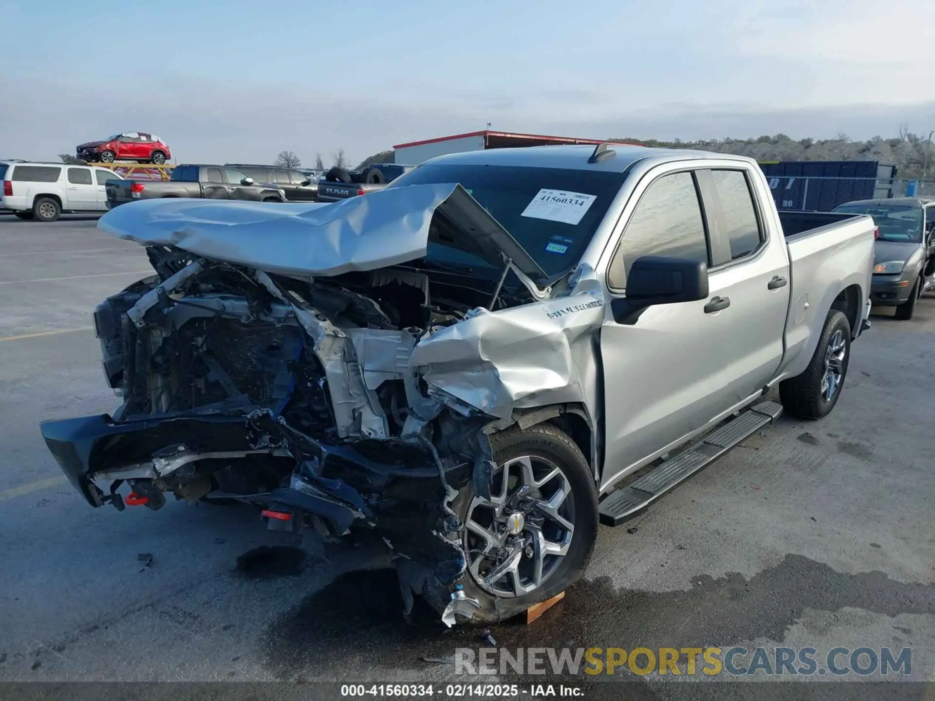 2 fotografías del automóvil dañado 1GCRWBEH8LZ374694 CHEVROLET SILVERADO 1500 2020