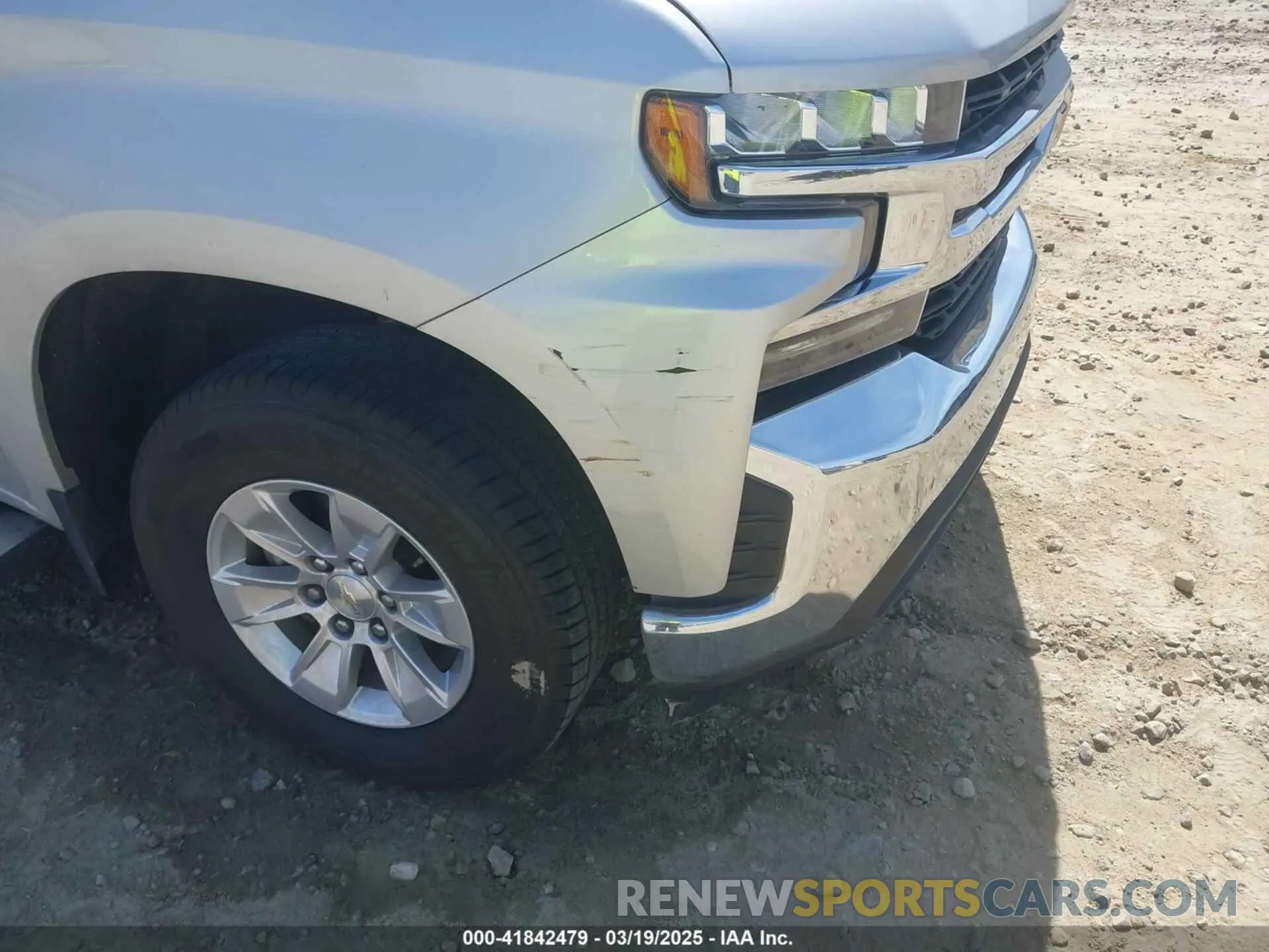 6 fotografías del automóvil dañado 1GCRWCED8LZ121619 CHEVROLET SILVERADO 1500 2020