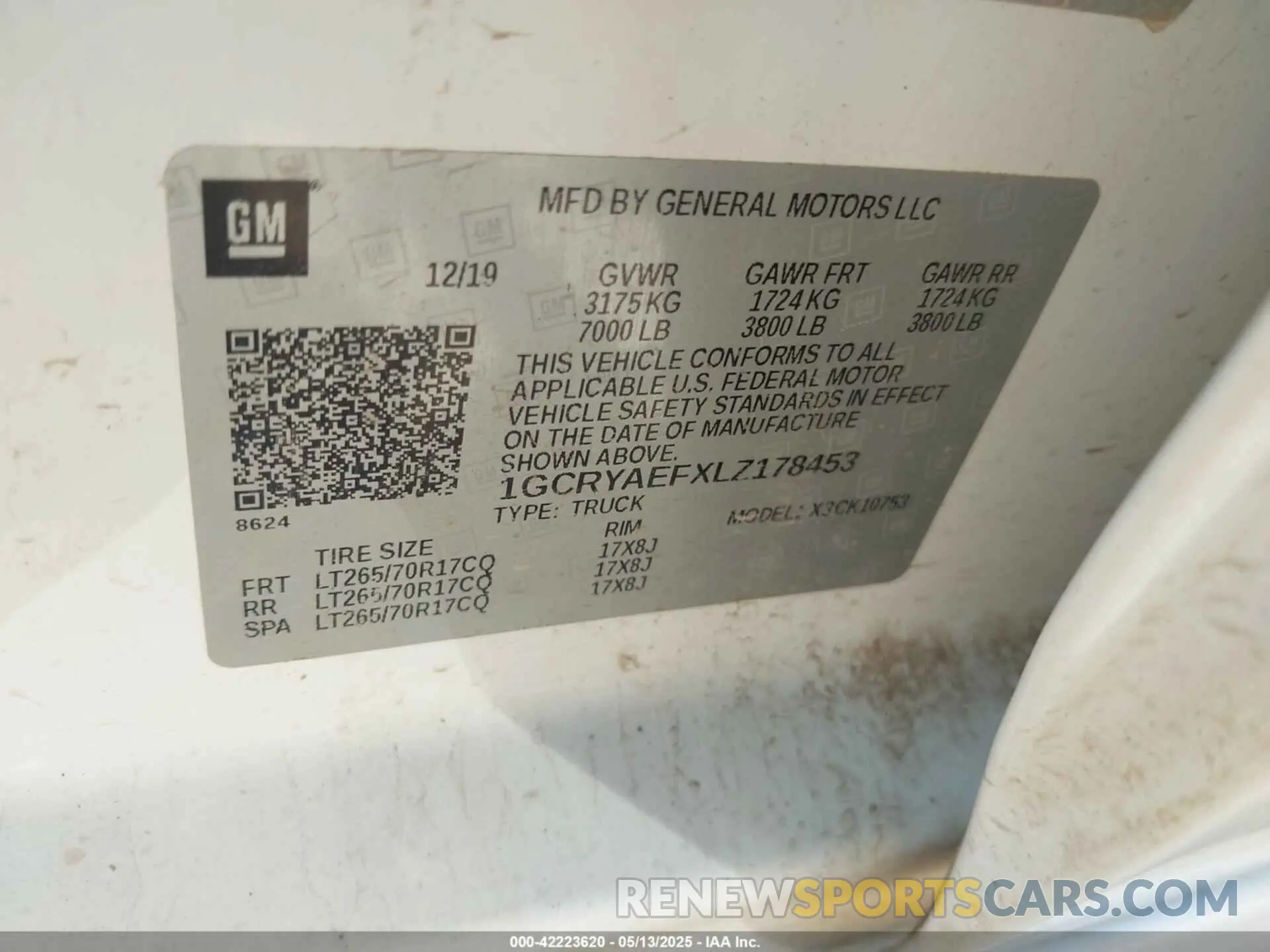9 fotografías del automóvil dañado 1GCRYAEFXLZ178453 CHEVROLET SILVERADO 1500 2020