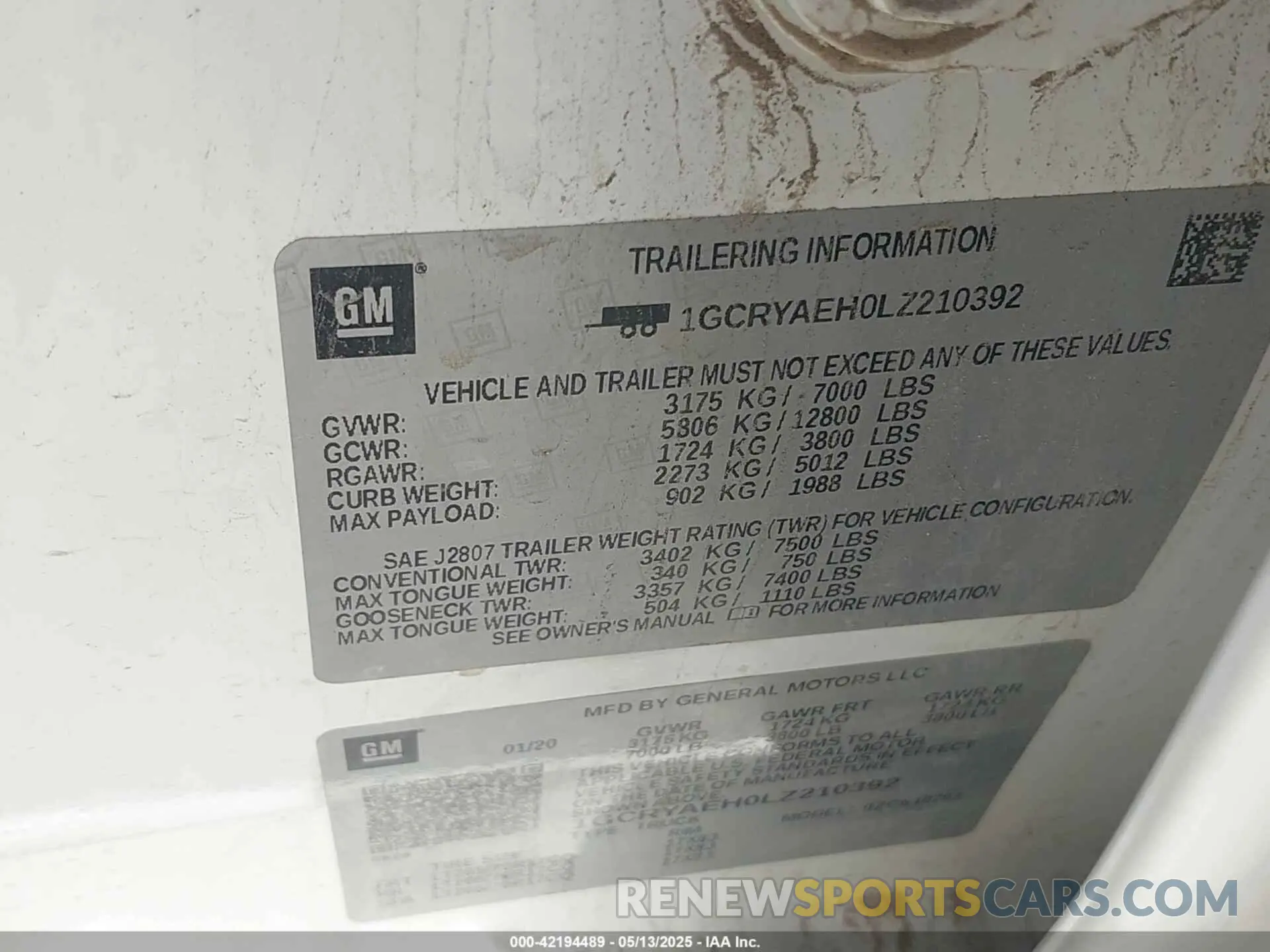 9 fotografías del automóvil dañado 1GCRYAEH0LZ210392 CHEVROLET SILVERADO 1500 2020