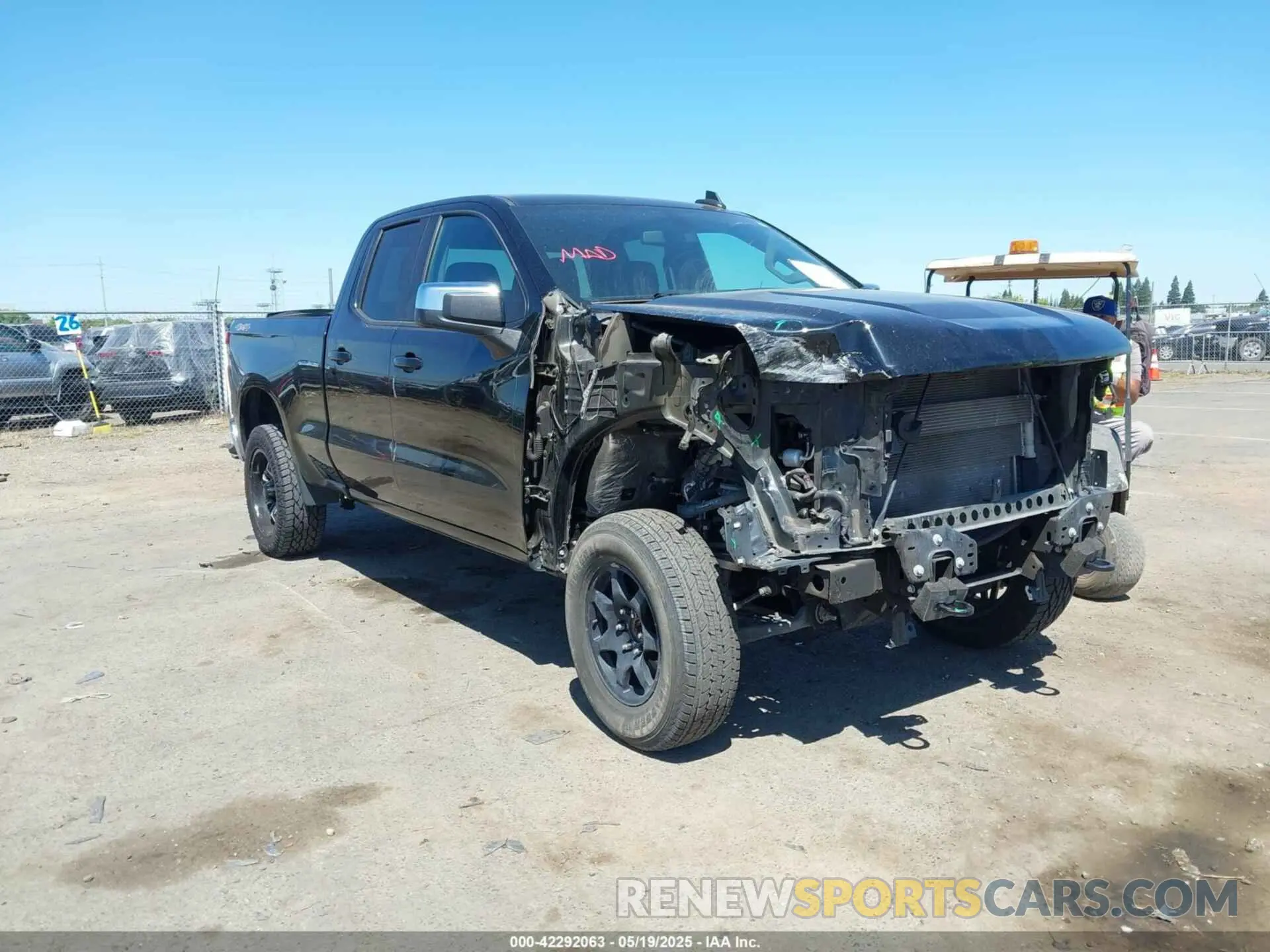 1 fotografías del automóvil dañado 1GCRYDED6LZ273320 CHEVROLET SILVERADO 1500 2020