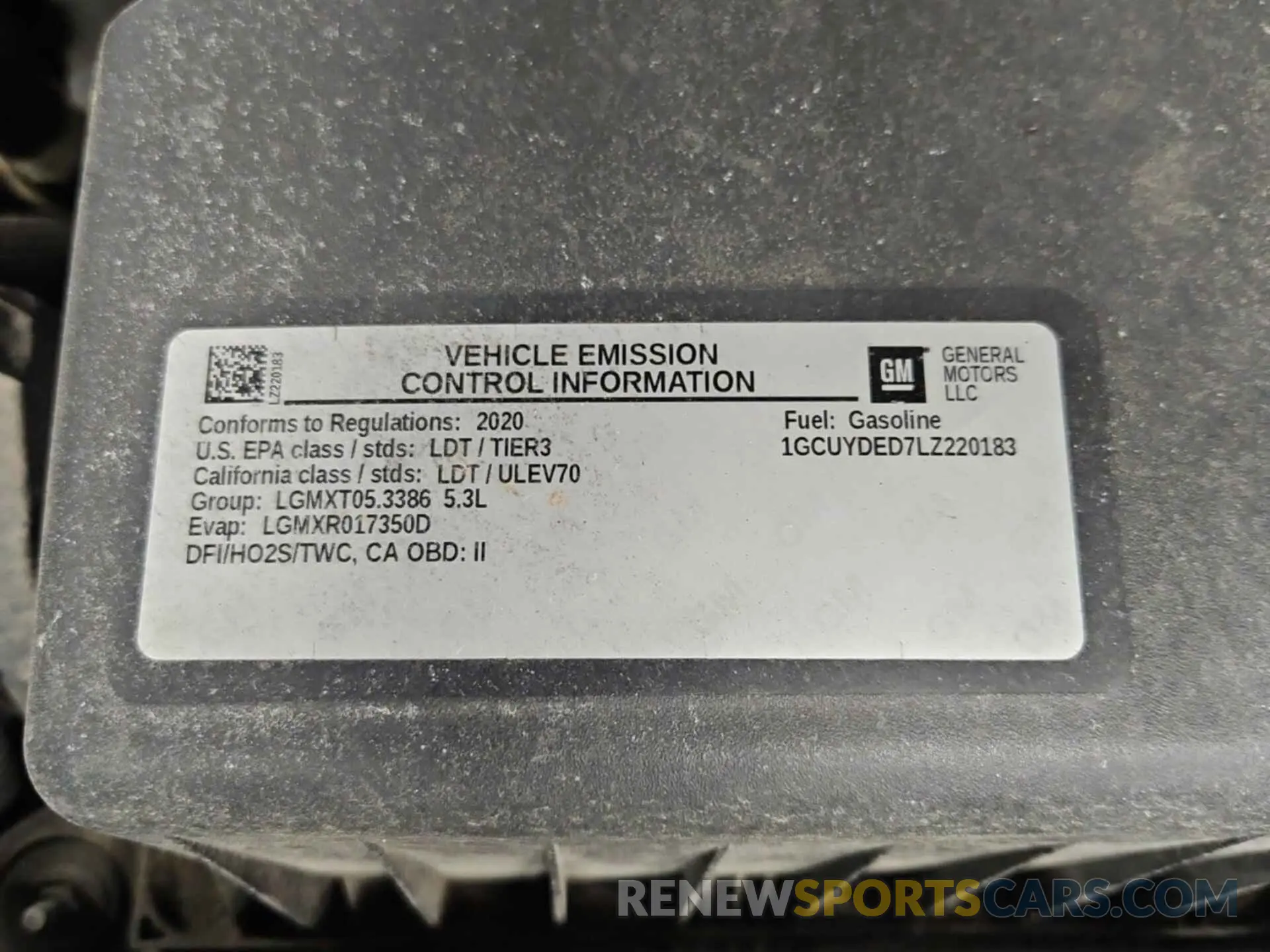 29 fotografías del automóvil dañado 1GCUYDED7LZ220183 CHEVROLET SILVERADO 1500 2020