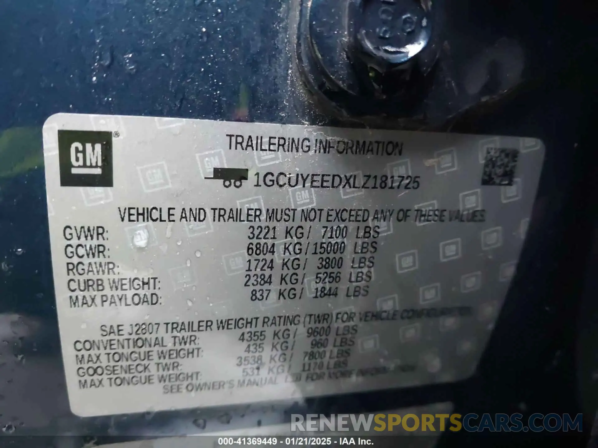 9 fotografías del automóvil dañado 1GCUYEEDXLZ181725 CHEVROLET SILVERADO 1500 2020