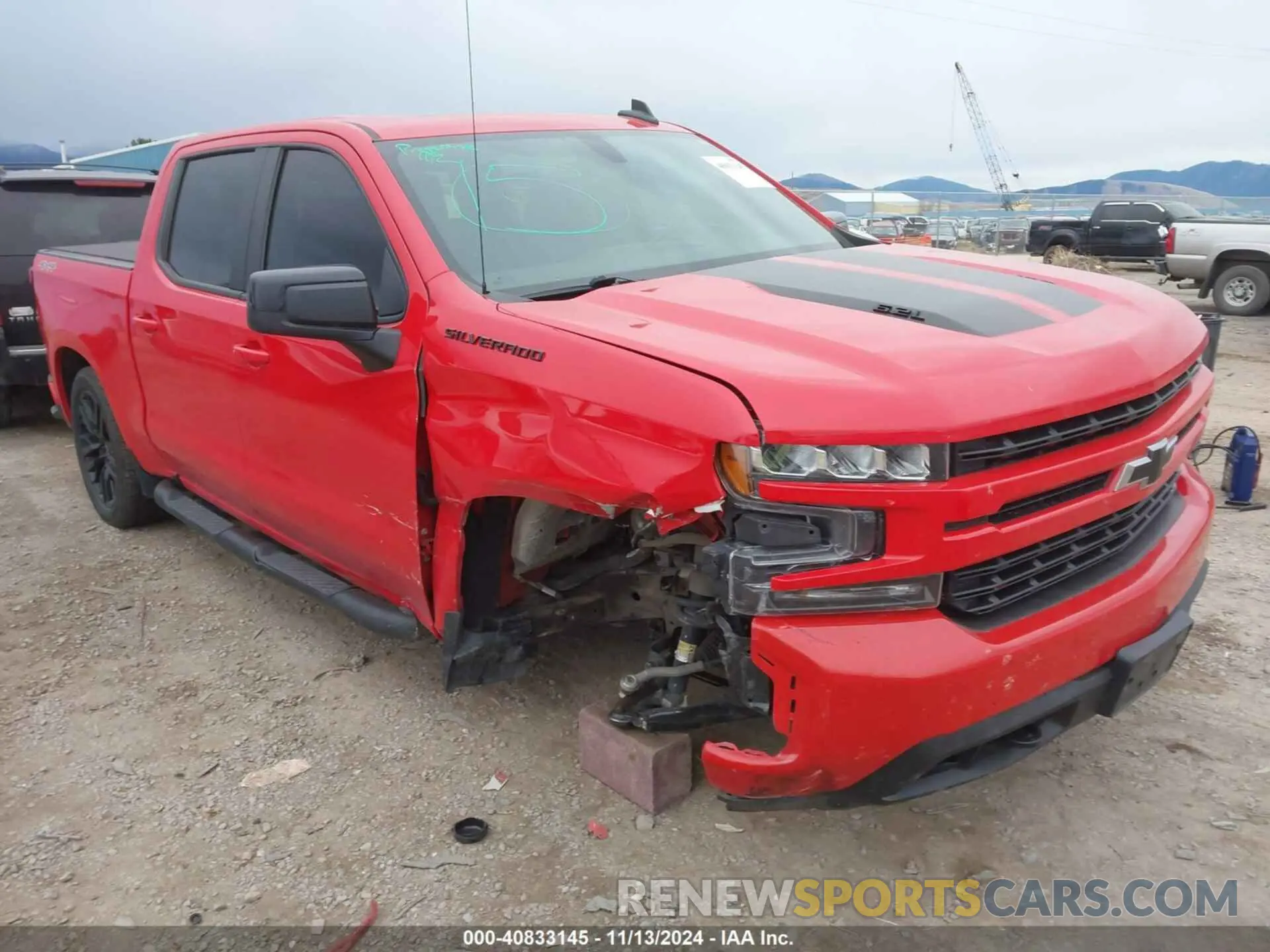 1 fotografías del automóvil dañado 1GCUYEEL5LZ217991 CHEVROLET SILVERADO 1500 2020