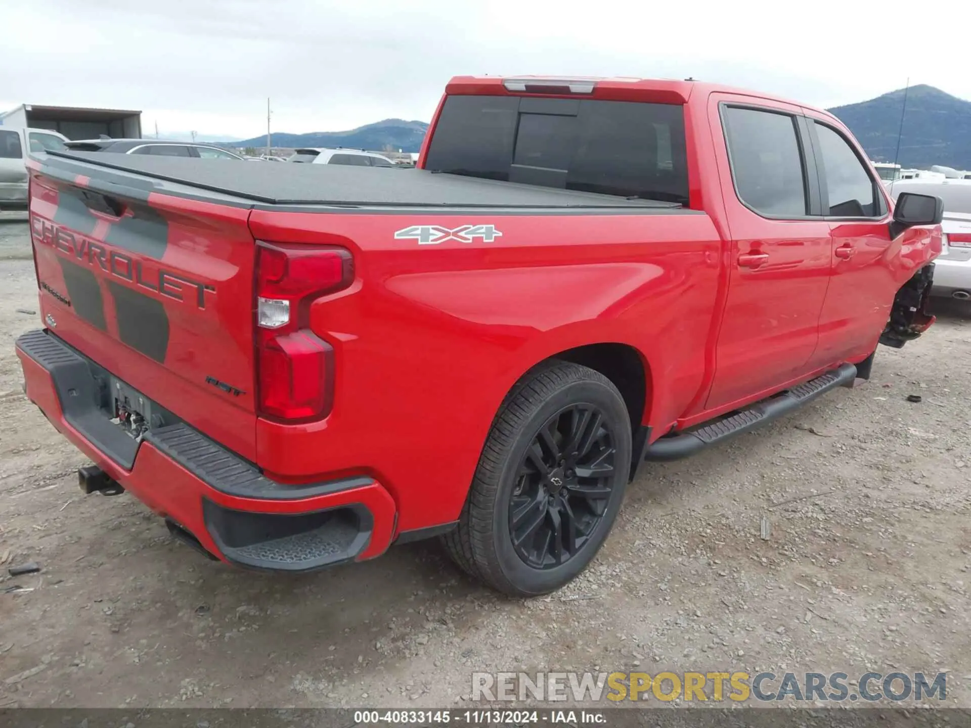 4 fotografías del automóvil dañado 1GCUYEEL5LZ217991 CHEVROLET SILVERADO 1500 2020