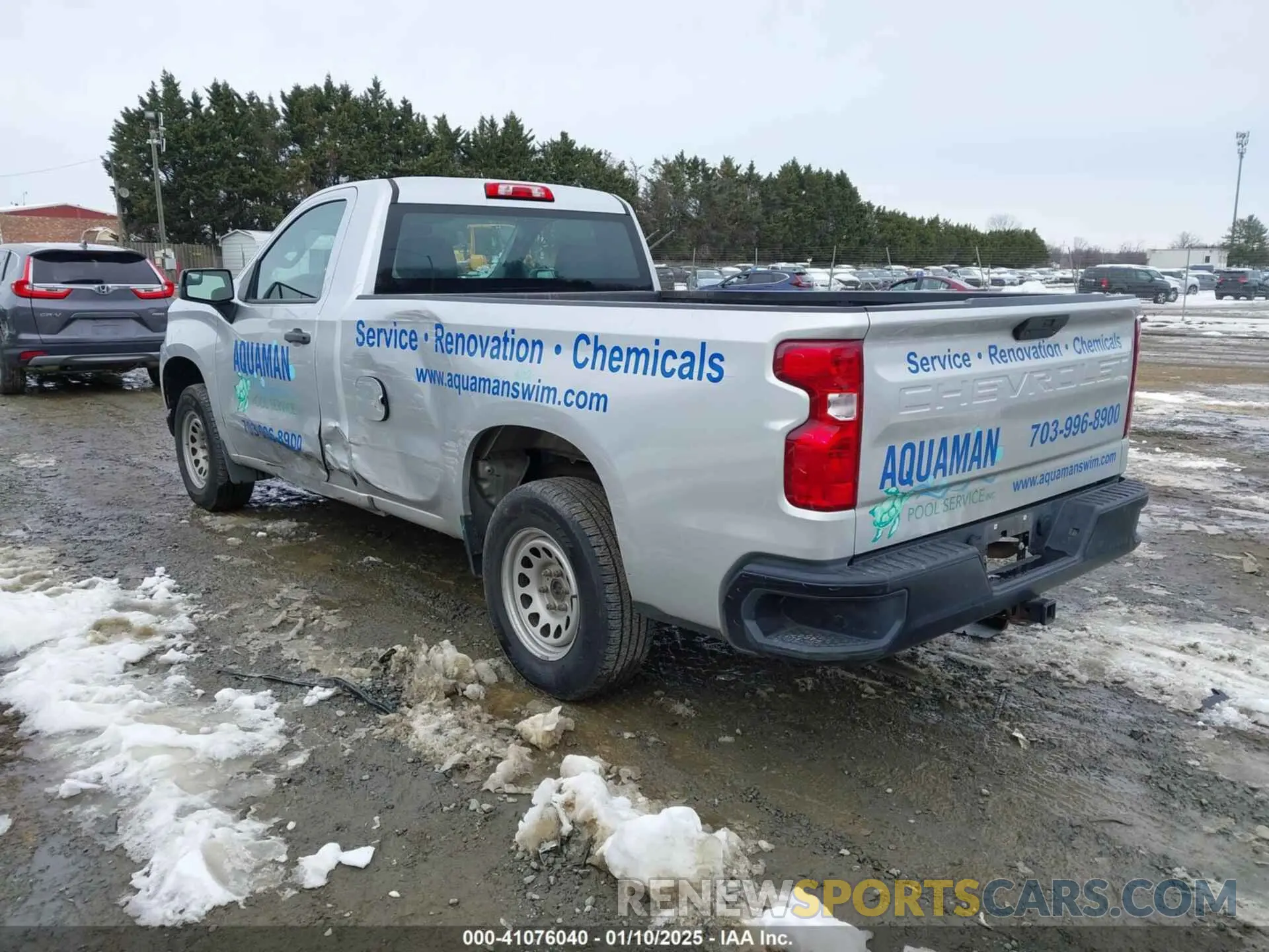 3 fotografías del automóvil dañado 3GCNWAEH7LG192395 CHEVROLET SILVERADO 1500 2020