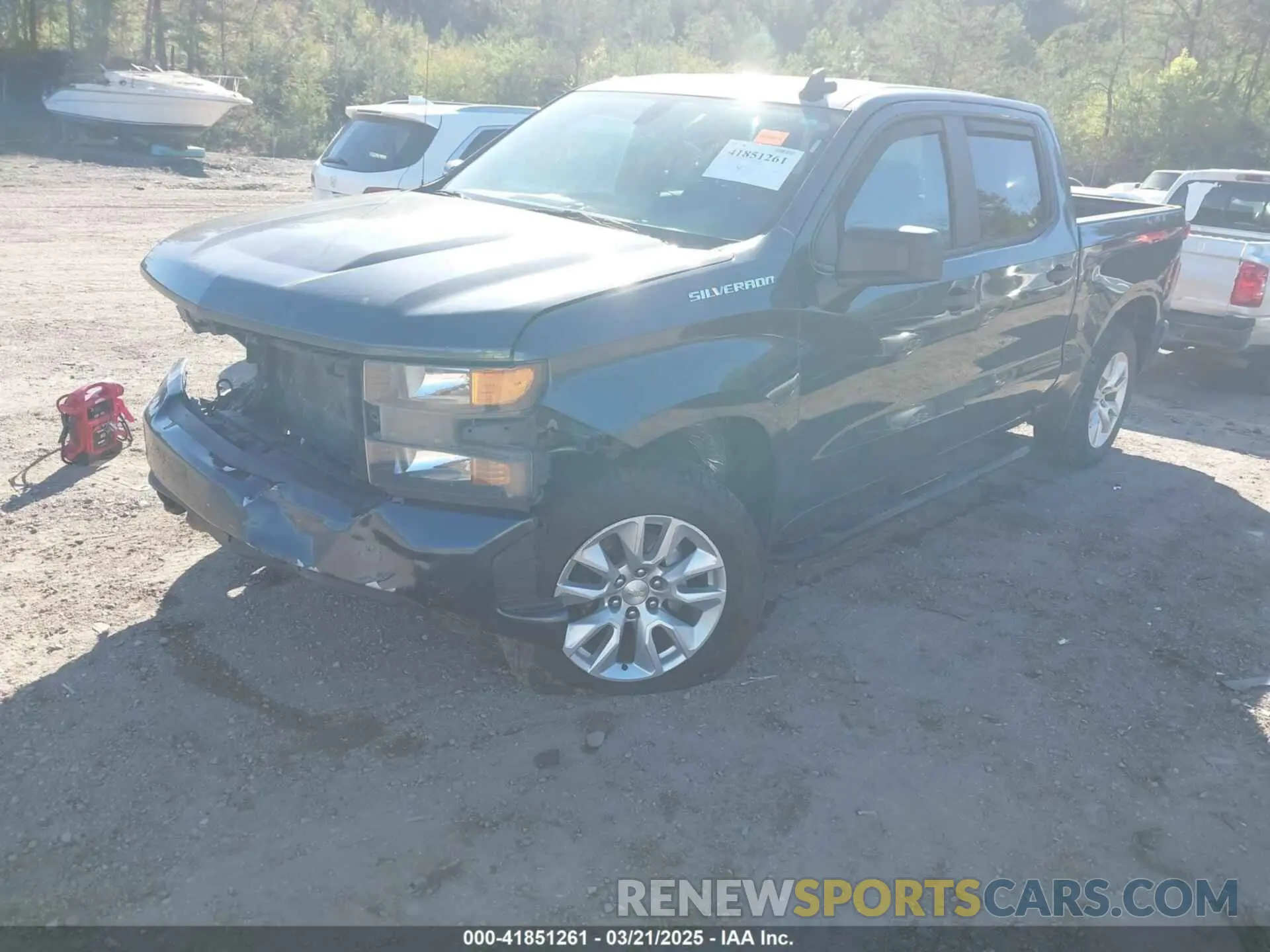 2 fotografías del automóvil dañado 3GCPWBEHXLG285328 CHEVROLET SILVERADO 1500 2020