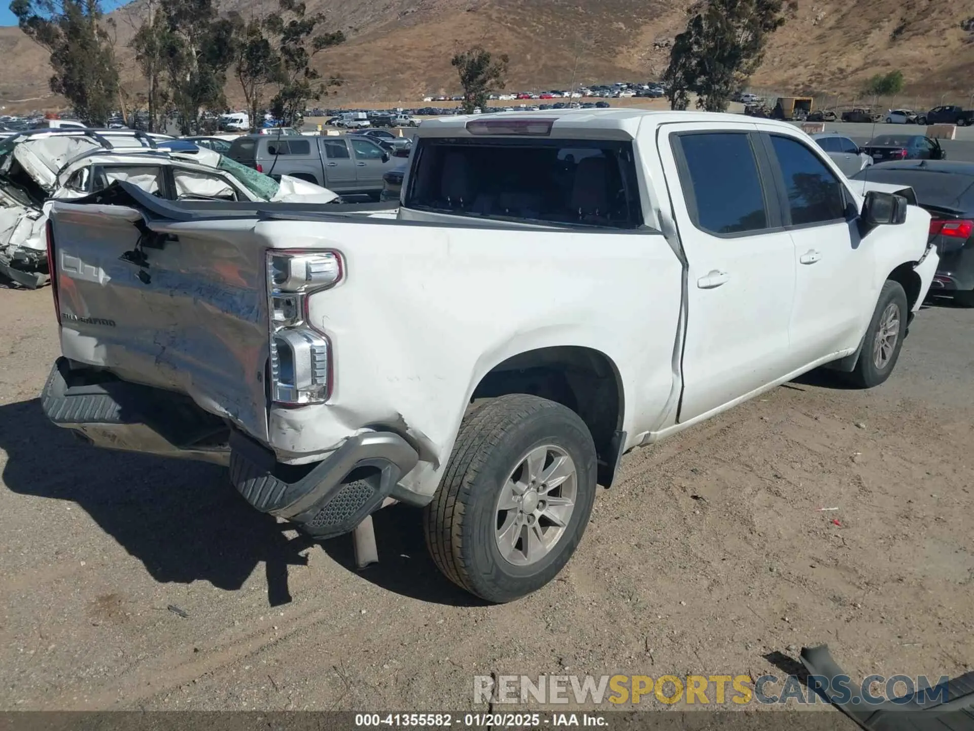 4 fotografías del automóvil dañado 3GCPWCED0LG215615 CHEVROLET SILVERADO 1500 2020