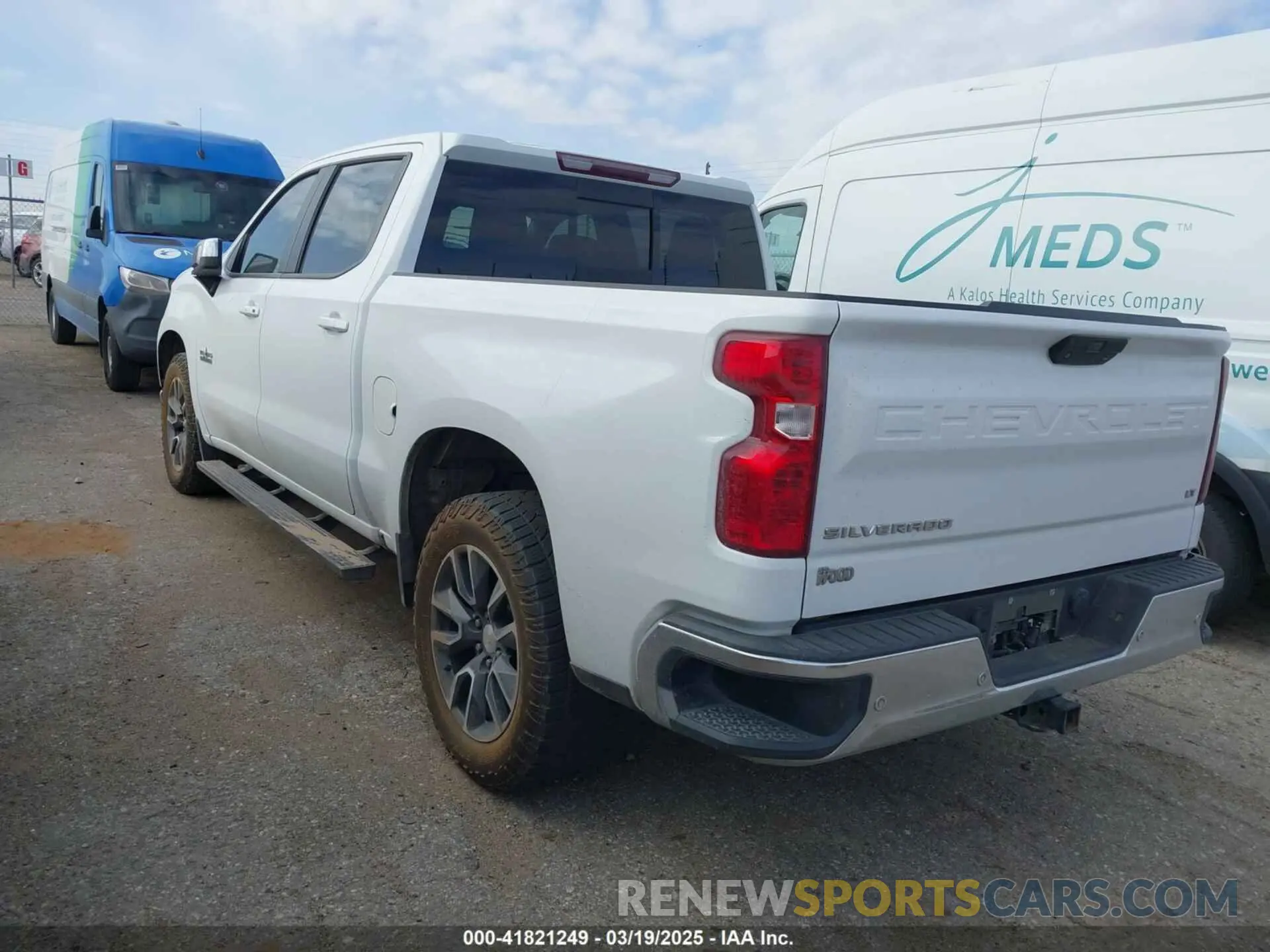 3 fotografías del automóvil dañado 3GCPWCED1LG329297 CHEVROLET SILVERADO 1500 2020