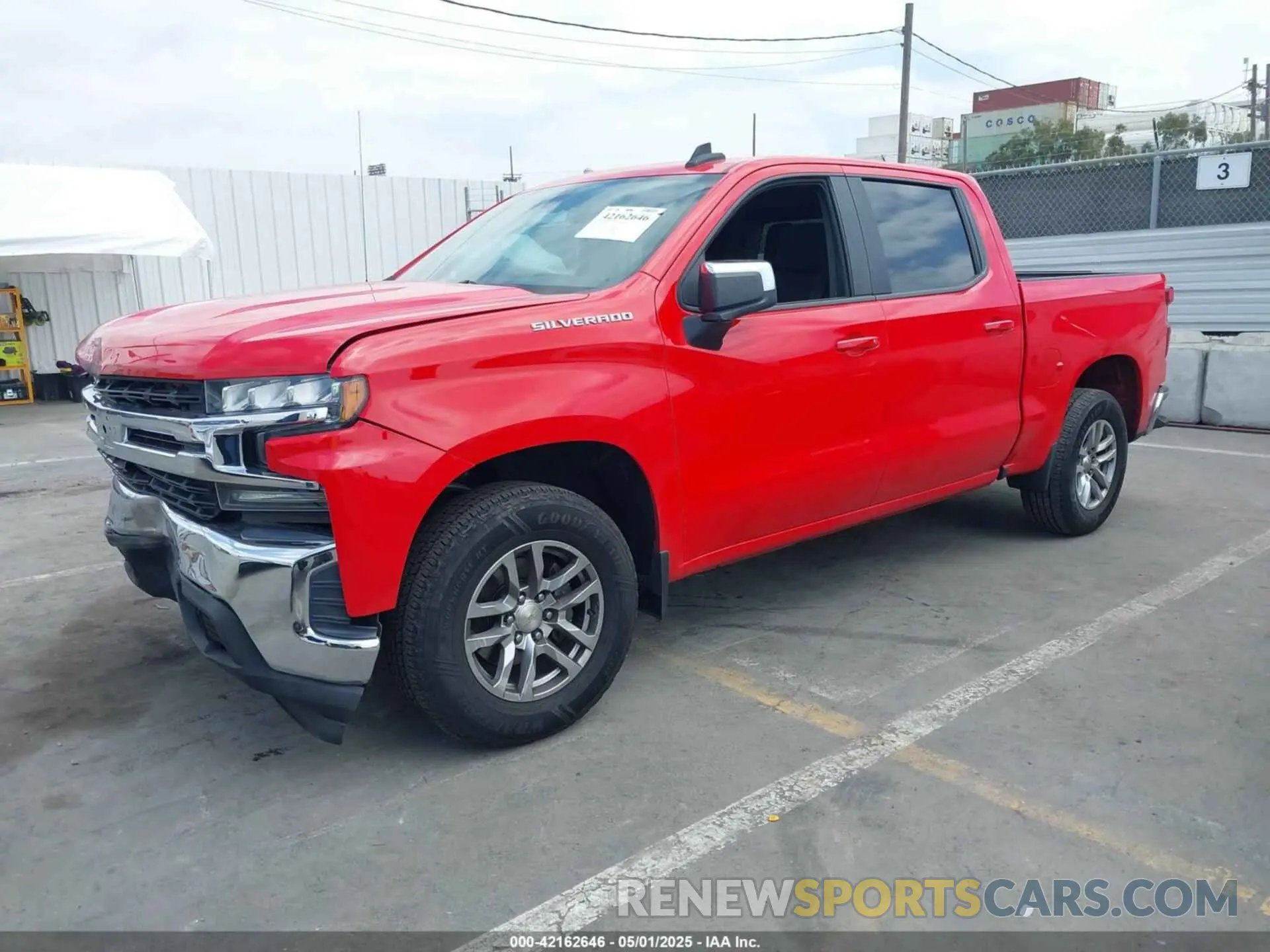 2 fotografías del automóvil dañado 3GCPWCED4LG120328 CHEVROLET SILVERADO 1500 2020