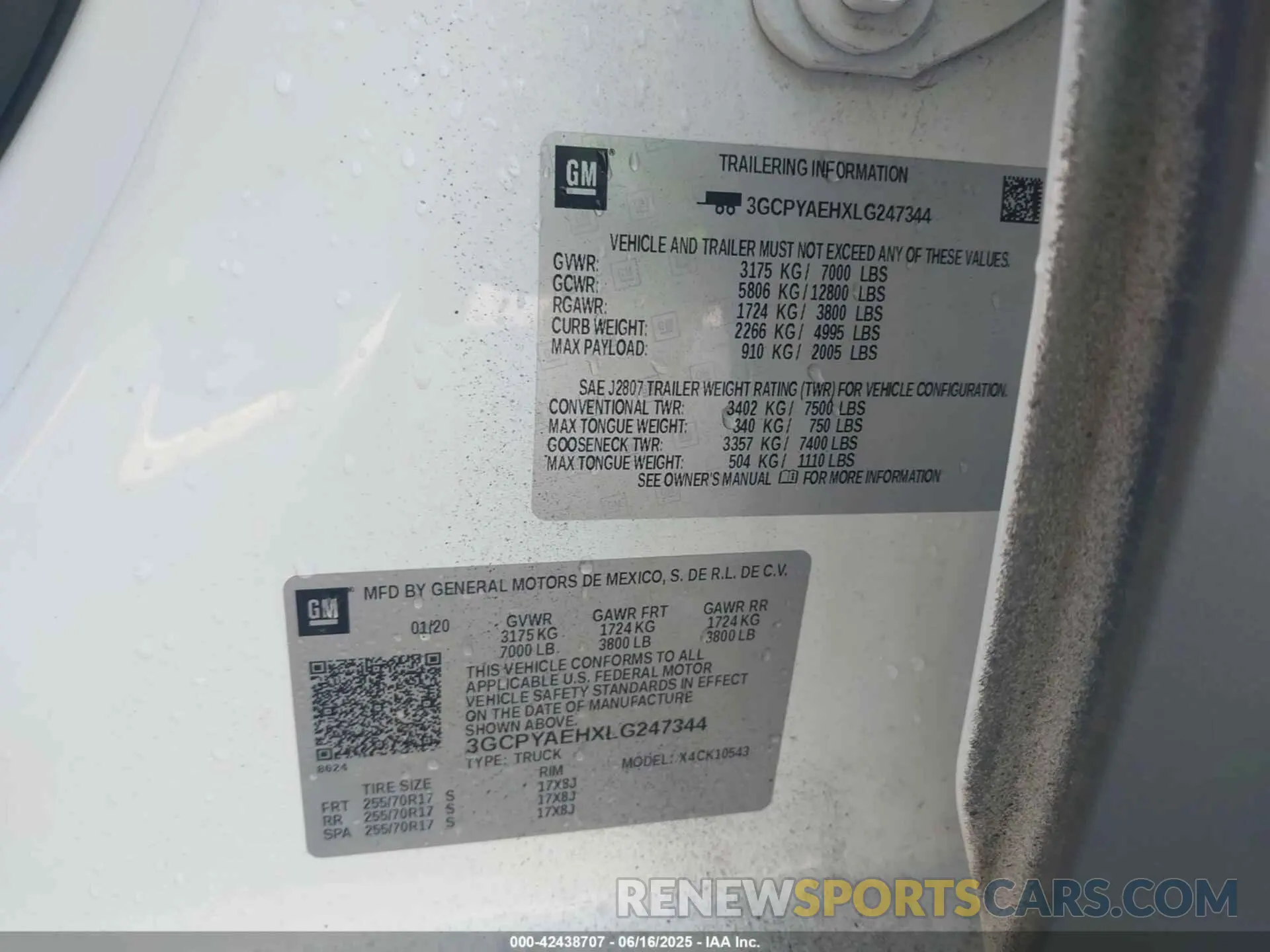9 fotografías del automóvil dañado 3GCPYAEHXLG247344 CHEVROLET SILVERADO 1500 2020