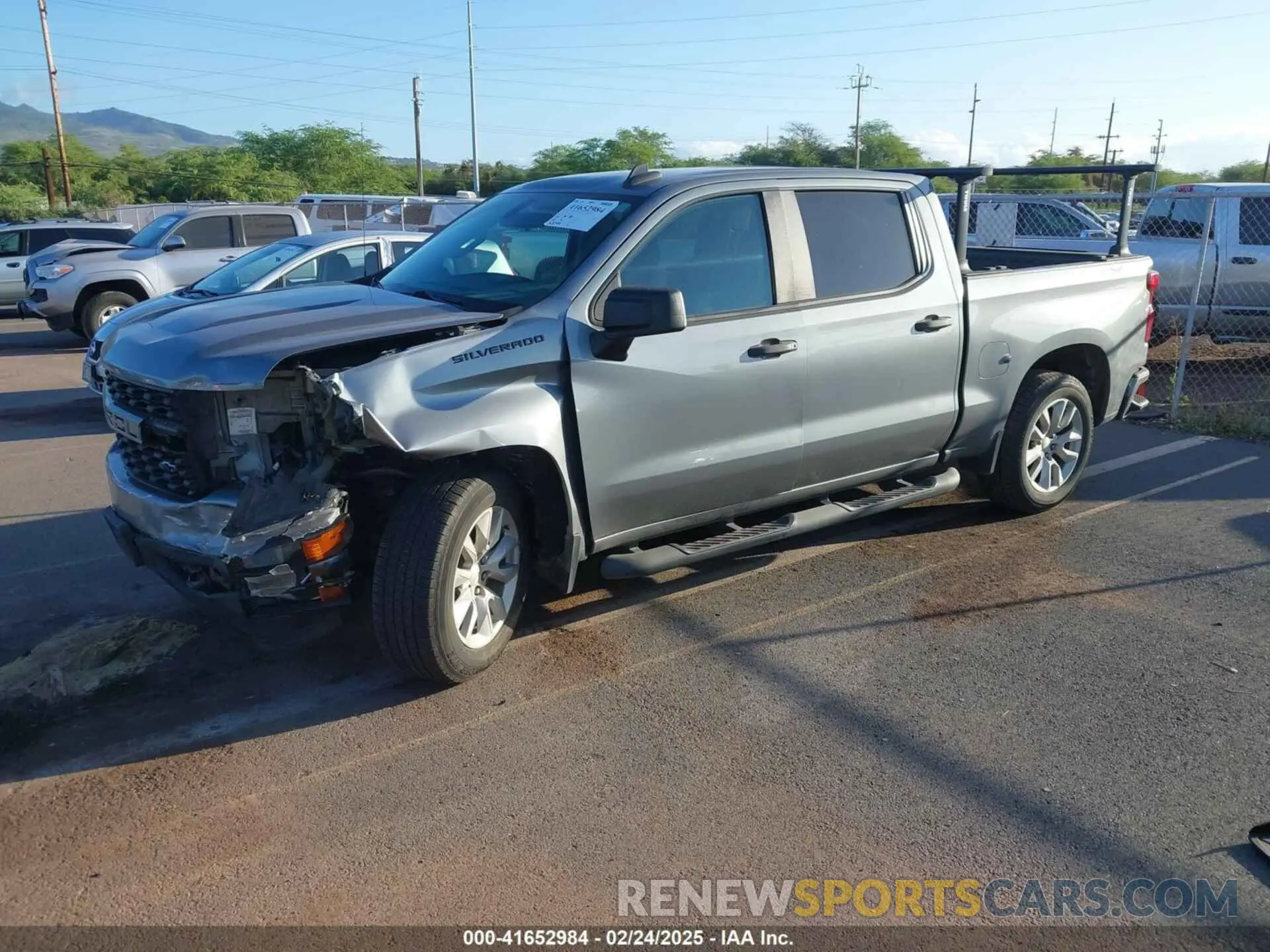 2 fotografías del automóvil dañado 3GCPYBEH7LG229048 CHEVROLET SILVERADO 1500 2020