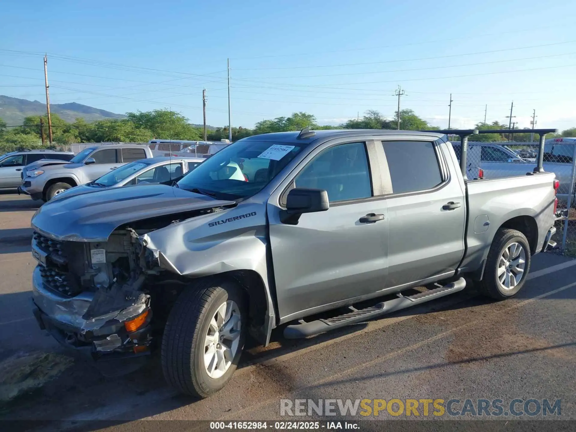 6 fotografías del automóvil dañado 3GCPYBEH7LG229048 CHEVROLET SILVERADO 1500 2020