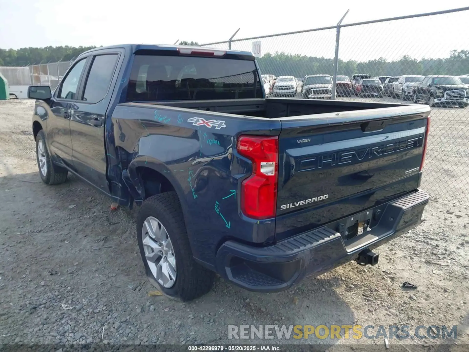3 fotografías del automóvil dañado 3GCPYBEK0LG348099 CHEVROLET SILVERADO 1500 2020