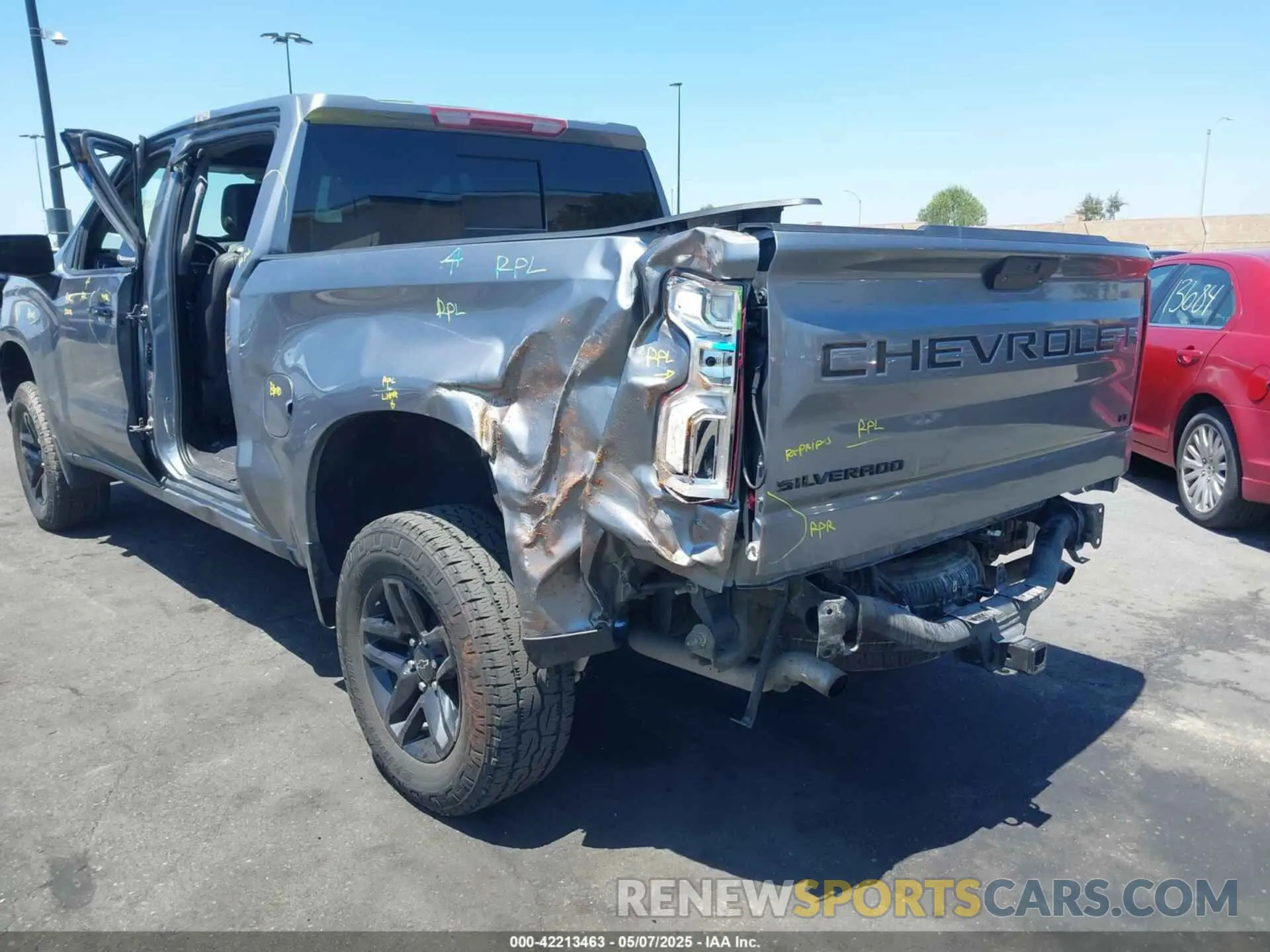 6 fotografías del automóvil dañado 3GCPYFED6LG325175 CHEVROLET SILVERADO 1500 2020